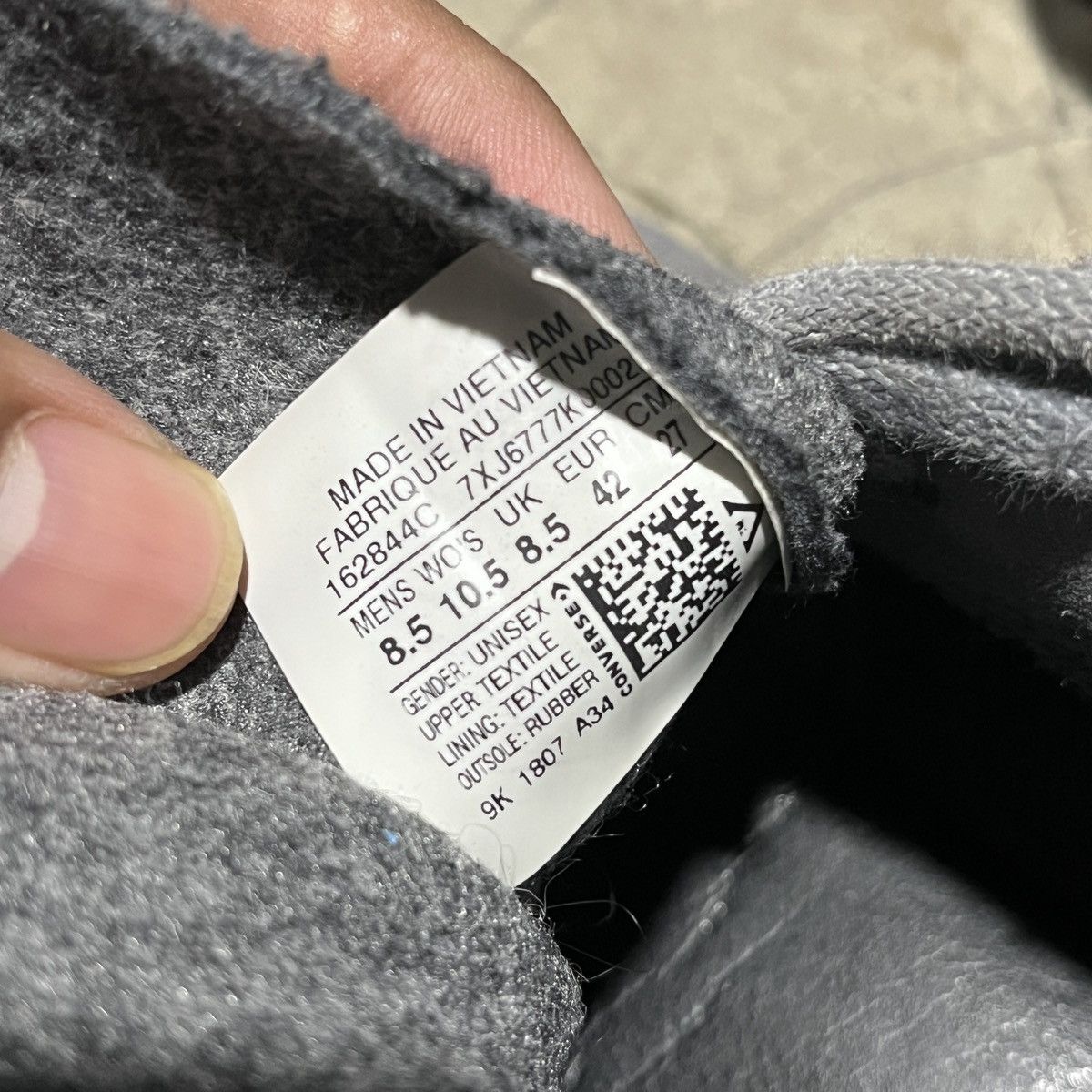 Converse × JW Anderson Converse JW Anderson Felt Grey Size US 8.5 / EU 41-42 - 9 Thumbnail
