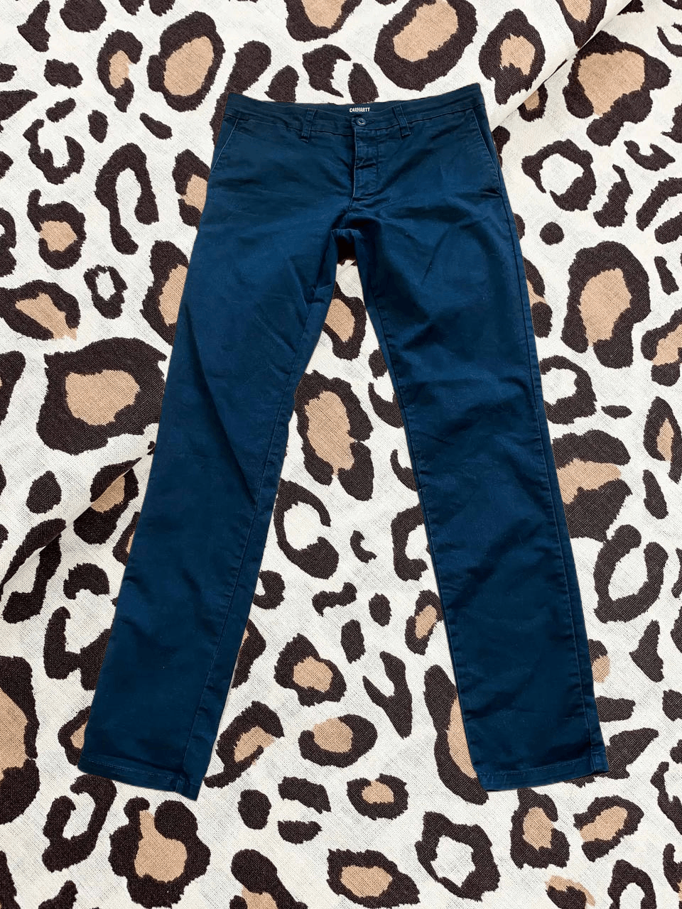 Carhartt Wip CARHARTT Pants Tapered Blue WIP Workwear Size US 32 / EU 48 - 1 Thumbnail