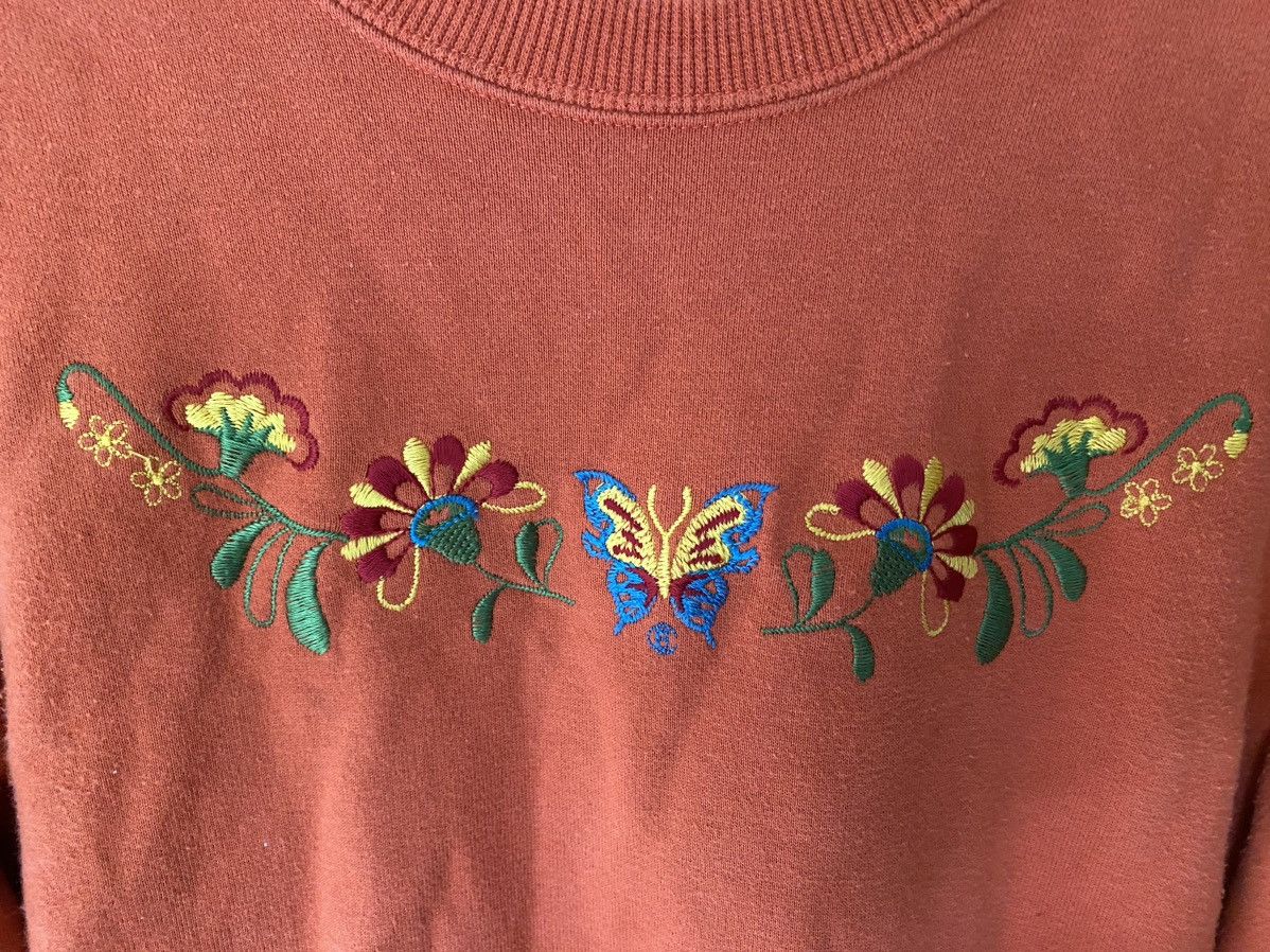 Hysteric Glamour 1990s Ba Tsu Japan Center Butterfly and flower embroidered Size S / US 4 / IT 40 - 5 Thumbnail