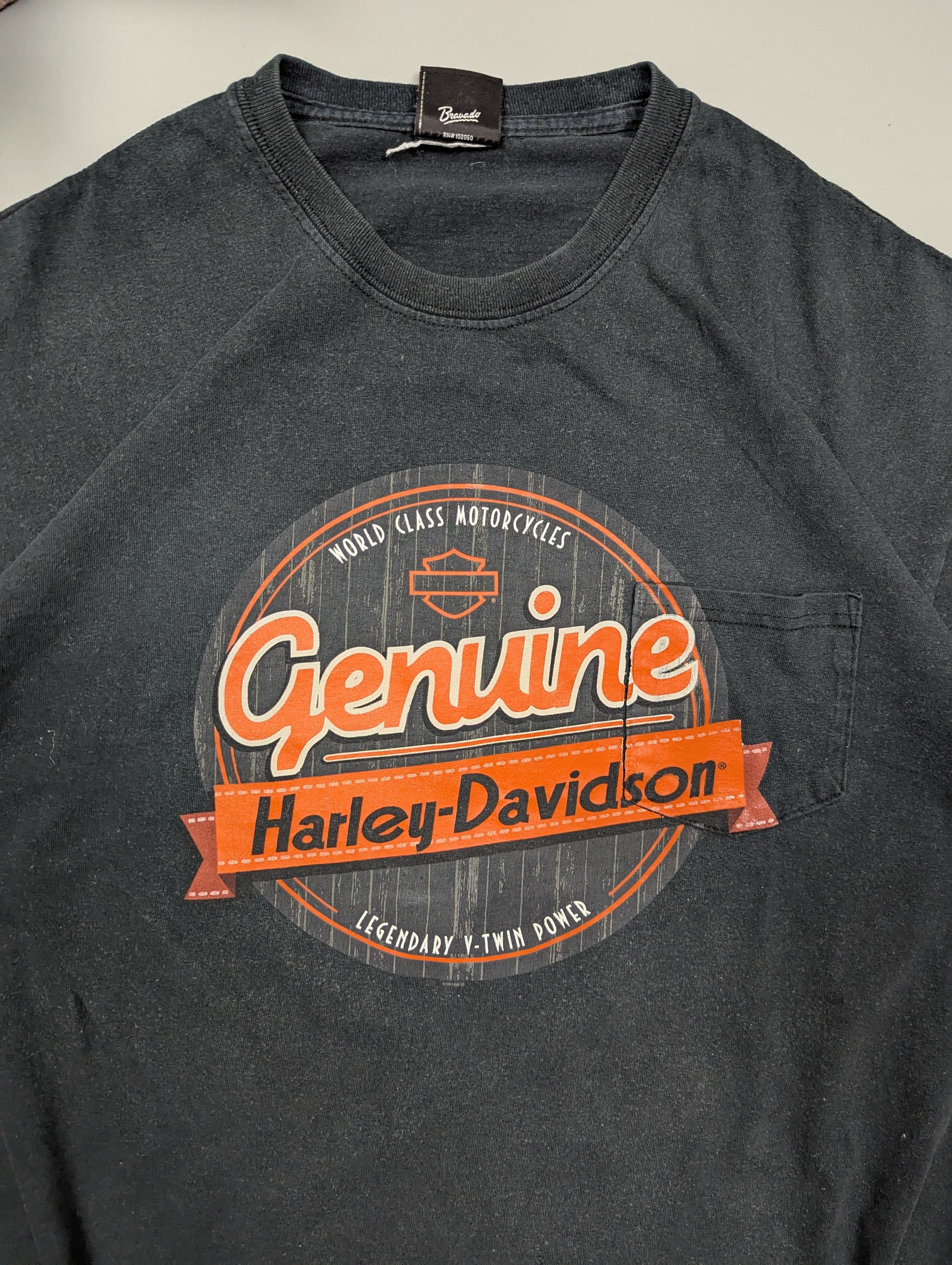 Bravado × Harley Davidson × Vintage Harley-Davidson Bravado T-Shirt USA Patriotic Biker Tee Size US L / EU 52-54 / 3 - 9 Thumbnail