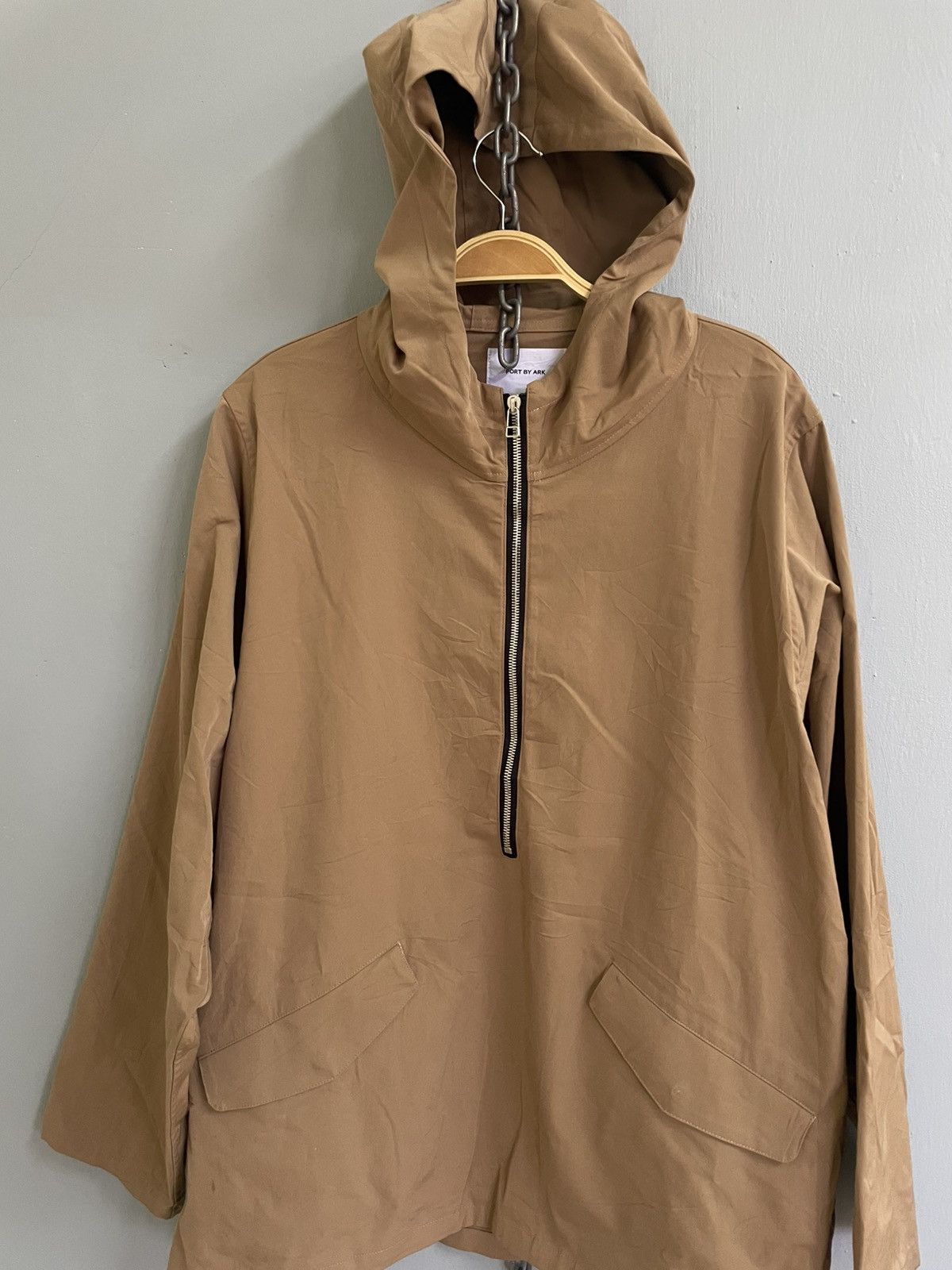 Japanese Brand Port by Ark hoodie pull over half zip smock style Size US M / EU 48-50 / 2 - 3 Thumbnail