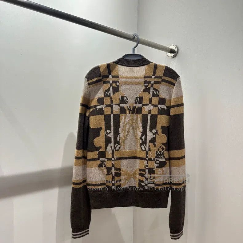 Hermes Hermes Plaid cashmere knit cardigan Size XS / US 0-2 / IT 36-38 - 2 Thumbnail