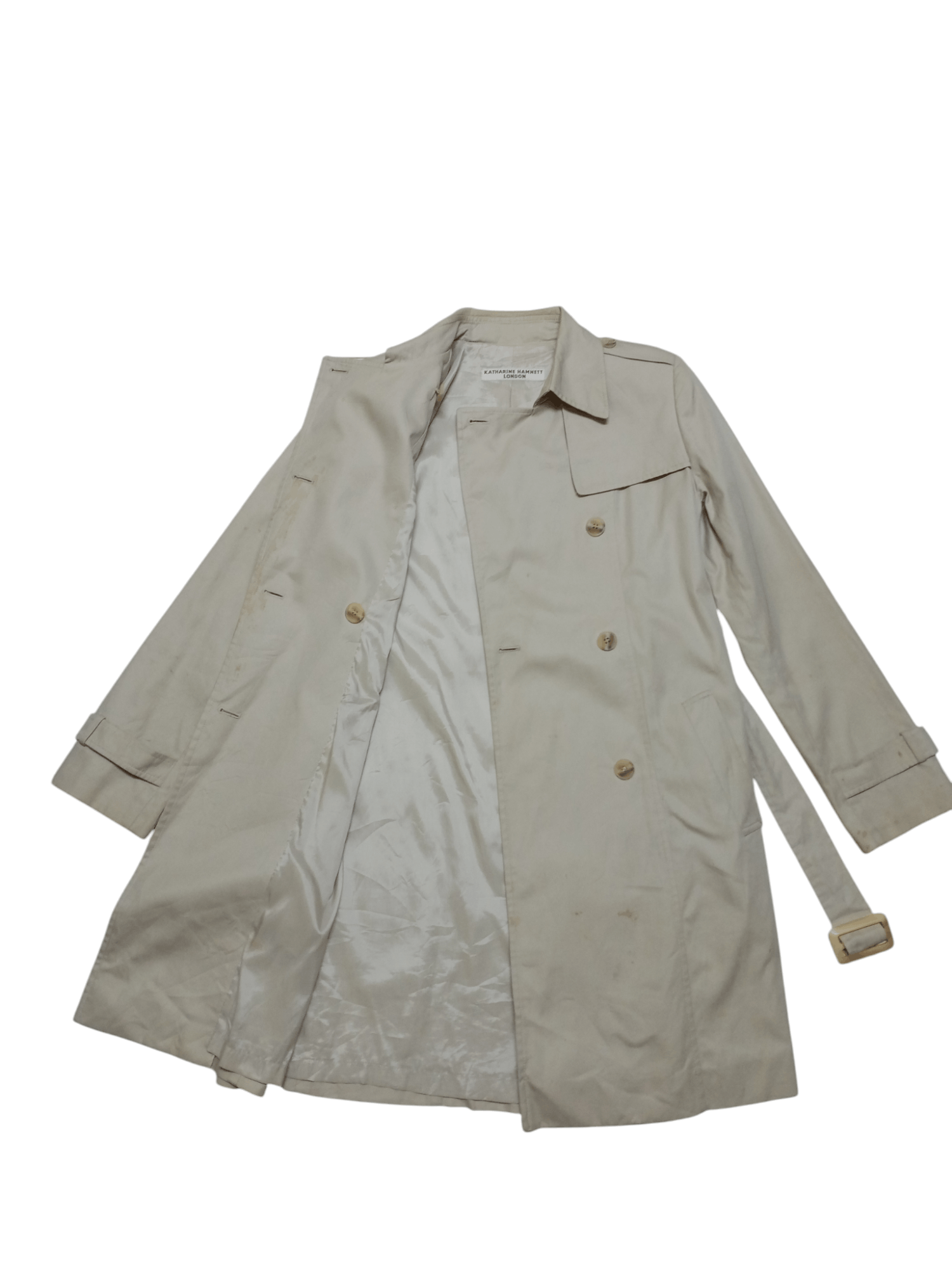 Katharine Hamnett London Katharine Hamnett London Double Breasted Trench Coat Size US S / EU 44-46 / 1 - 2 Thumbnail