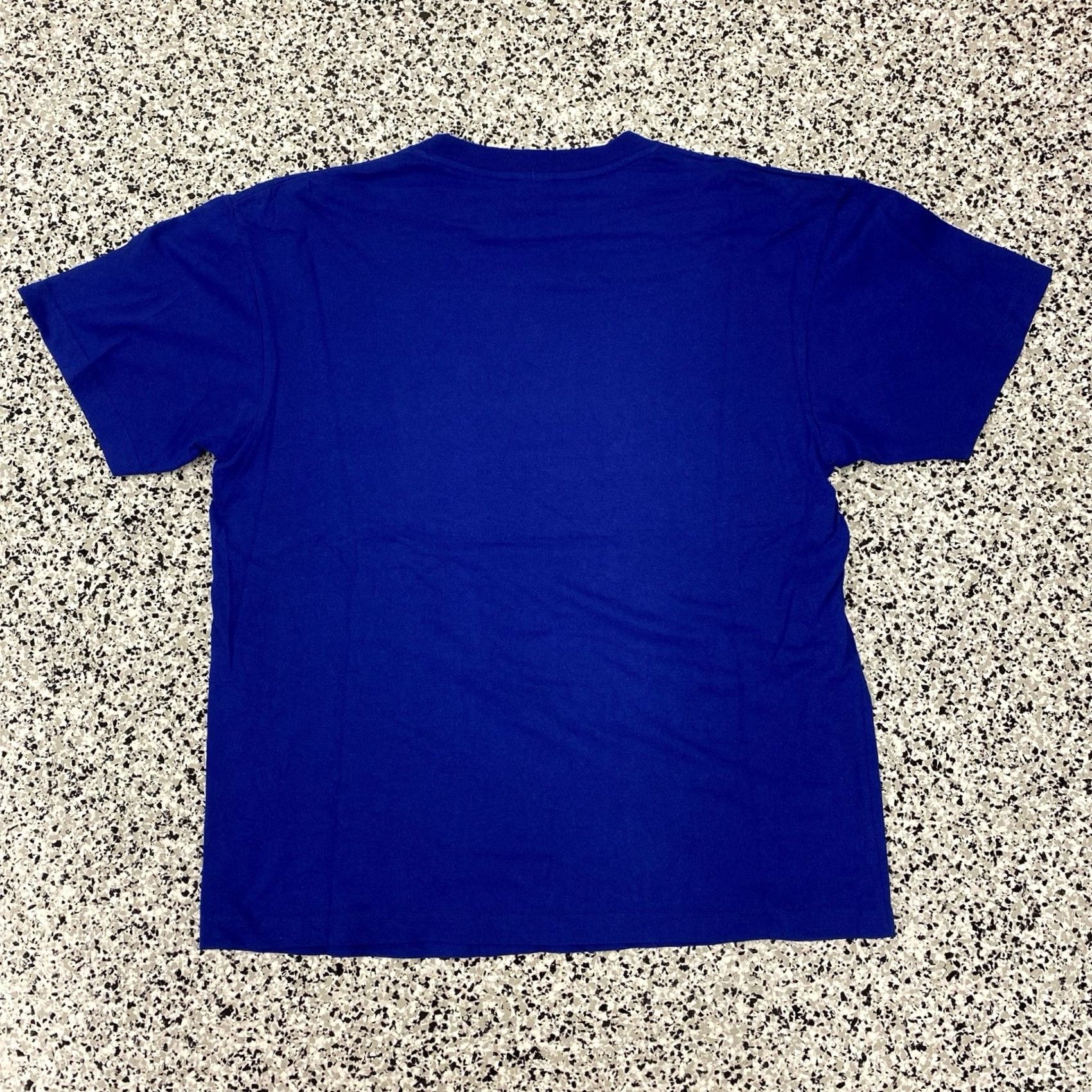 Spalding VINTAGE Spalding Shirt L Blue Basketball Athletic NBA 90s Mens Short Sleeve Crew Neck Cotton Knit Graphic Print All Seasons"} Size US L / EU 52-54 / 3 - 3 Thumbnail