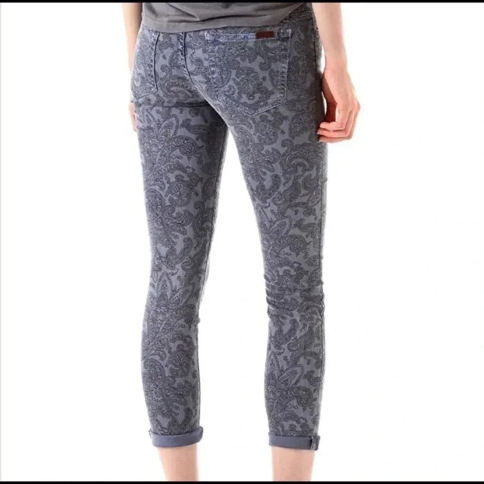 Other Joe's Jeans High Water Skinny Jeans Paisley Faded Size 28 Size 28" / US 6 / IT 42 - 2 Thumbnail