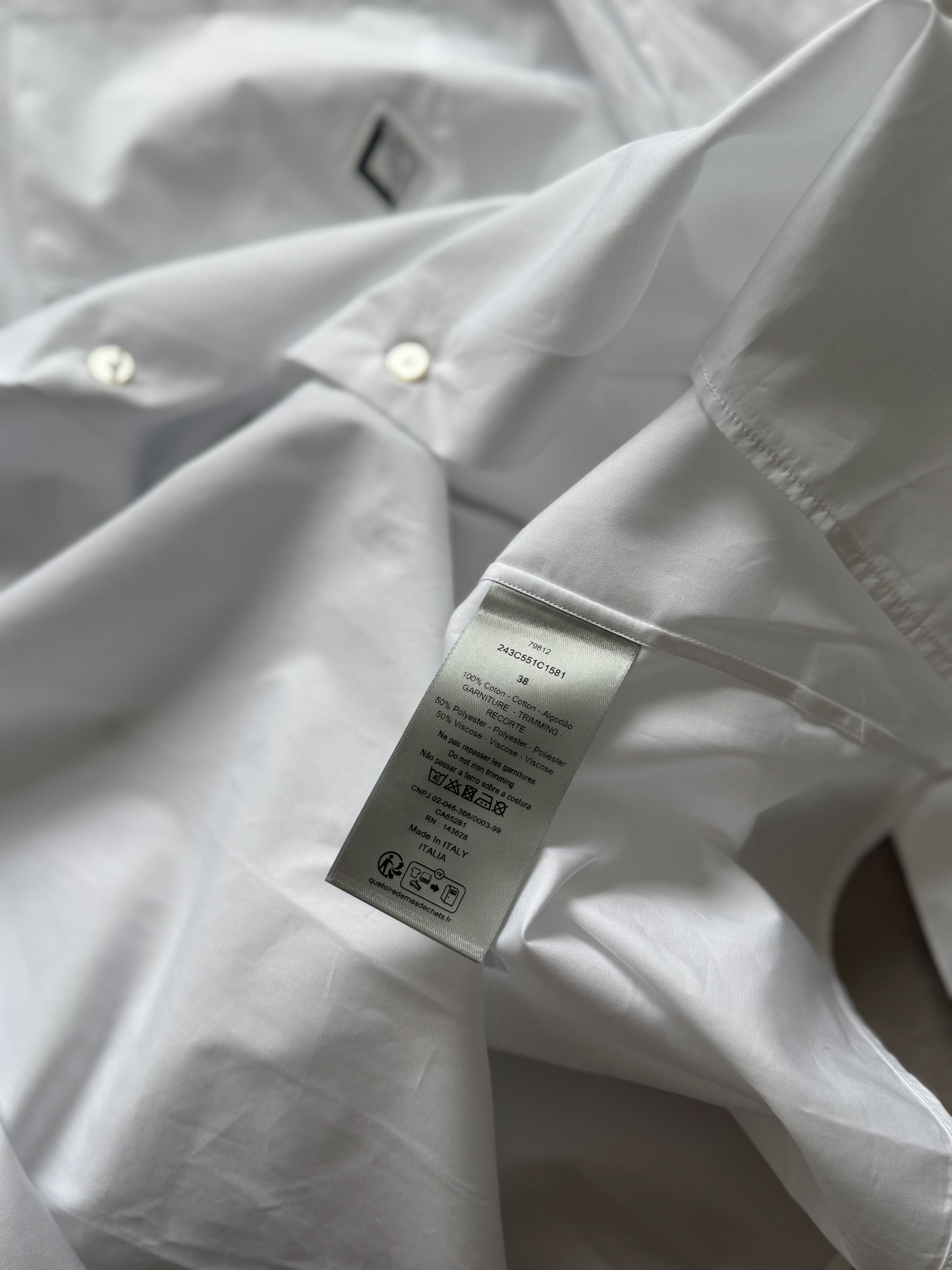 Dior Dior Shirts Oversize - size 38 Size US S / EU 44-46 / 1 - 8 Thumbnail