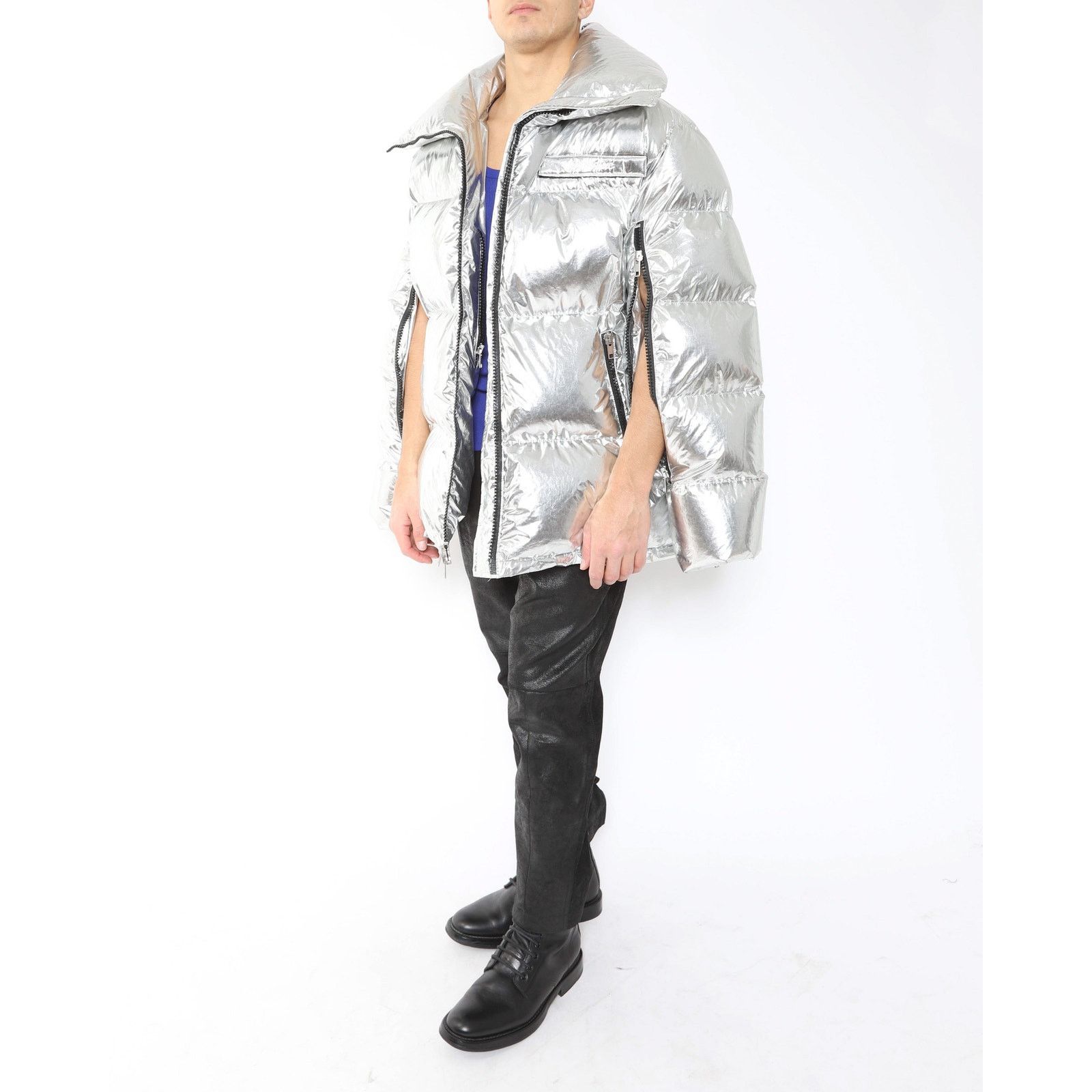 Calvin Klein 205W39NYC FW18 Oversized Puffer Jacket in Silver Size US XS / EU 42 / 0 - 5 Thumbnail