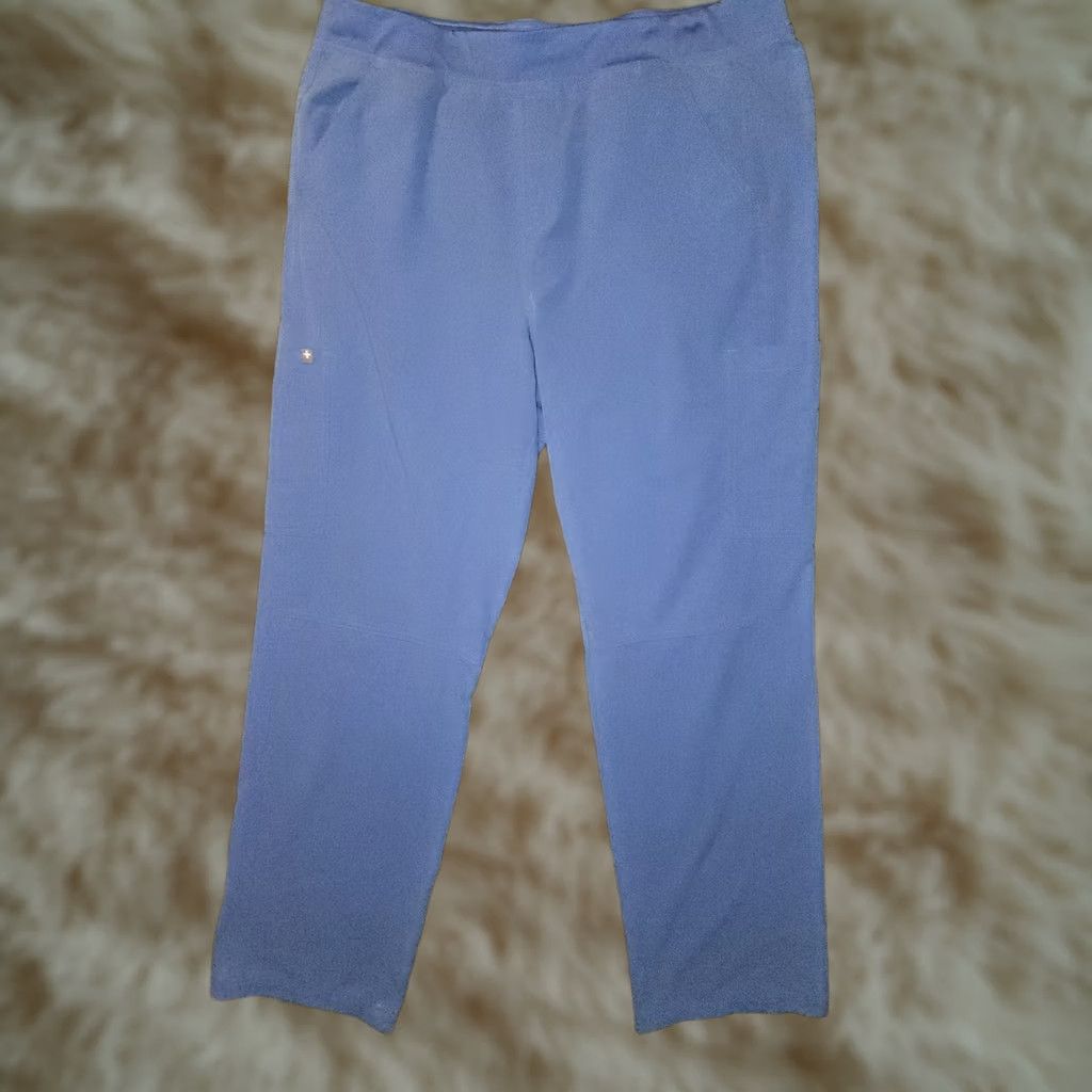Vintage FIGS Technical Collection Scrub Pants Men 2XL Blue Straight Stretch Pockets Size US 39 - 1 Thumbnail