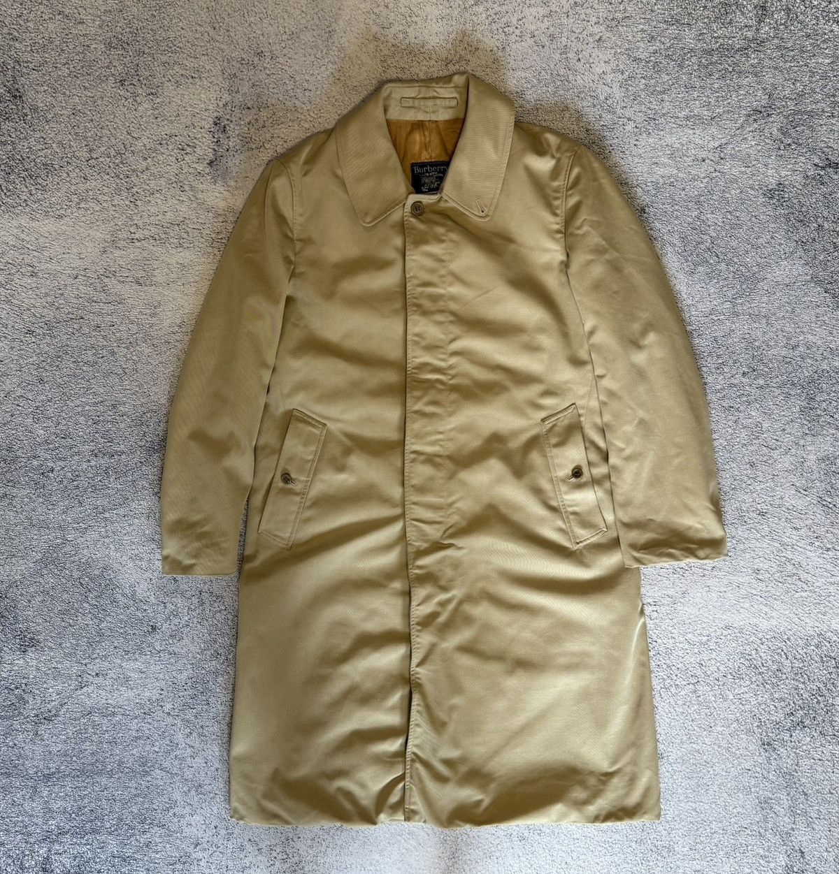 Burberry Burberrys Men Vintage Beige Trench Coat Nova Check Size US S / EU 44-46 / 1 - 1 Thumbnail