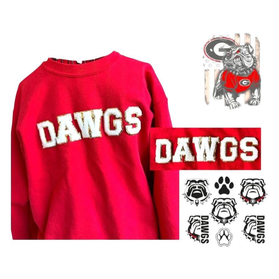 Gildan Christmas Georgia Bulldogs Glitter Sweatshirt Unisex Small R Size S / US 4 / IT 40 - 5 Thumbnail