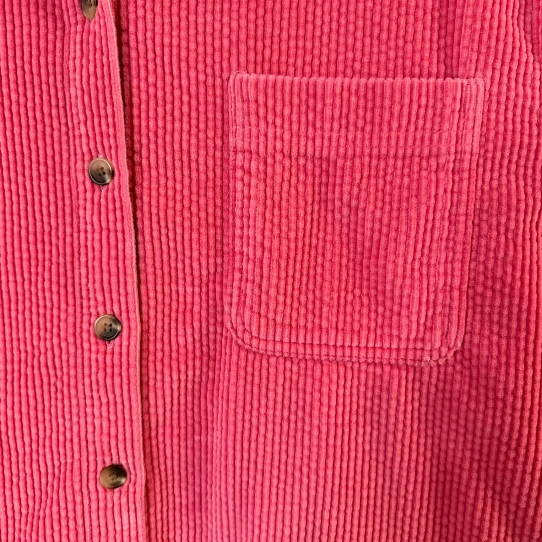 Vintage L.L. Bean Corduroy Shirt Jacket Pink Women's XL Petite Shacket Button-Up Lined Flannel Pockets Corduroy Shacket Womens Small to XL Size XL / US 12-14 / IT 48-50 - 7 Thumbnail