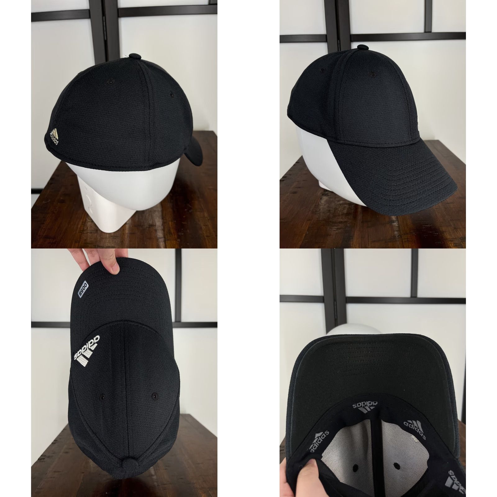 Adidas adidas Hat Cap Fitted Adult XL Dark Gray Poly Cotton Blend Aeroready Size ONE SIZE - 8 Thumbnail