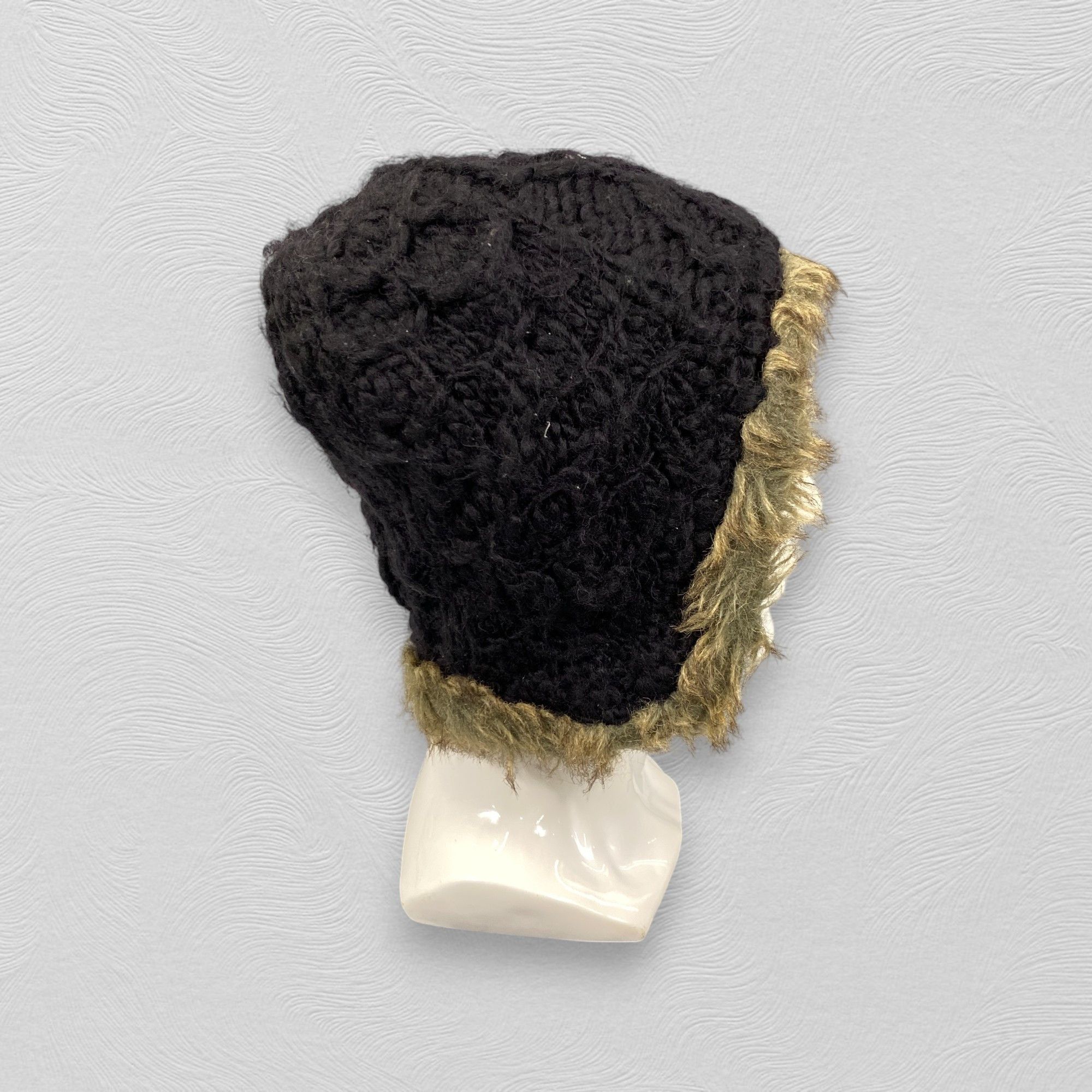Japanese Brand Ear Flap Fur Beanie Hats -BN824 Size ONE SIZE - 4 Thumbnail