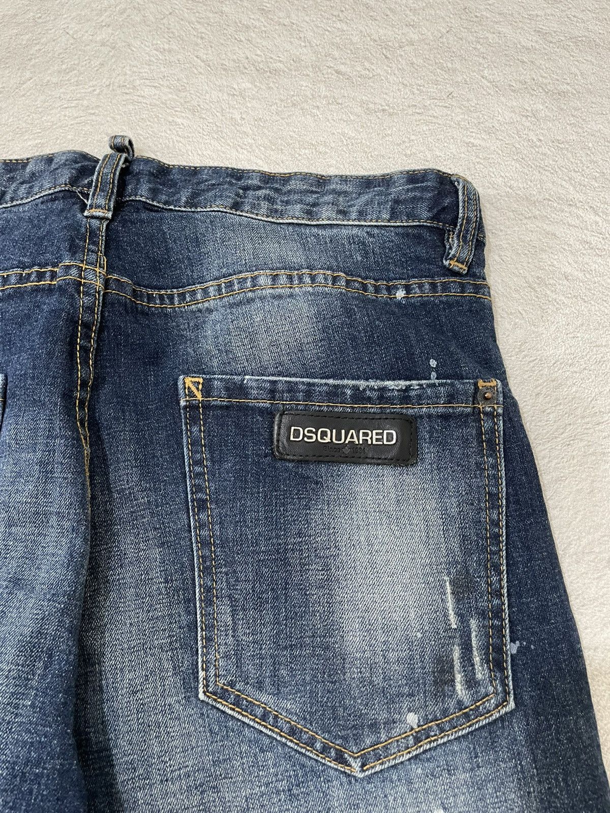 Japanese Brand 00s Dsquared Archival Mudwash Denim Distressed Y2K Japan Size US 33 - 10 Thumbnail