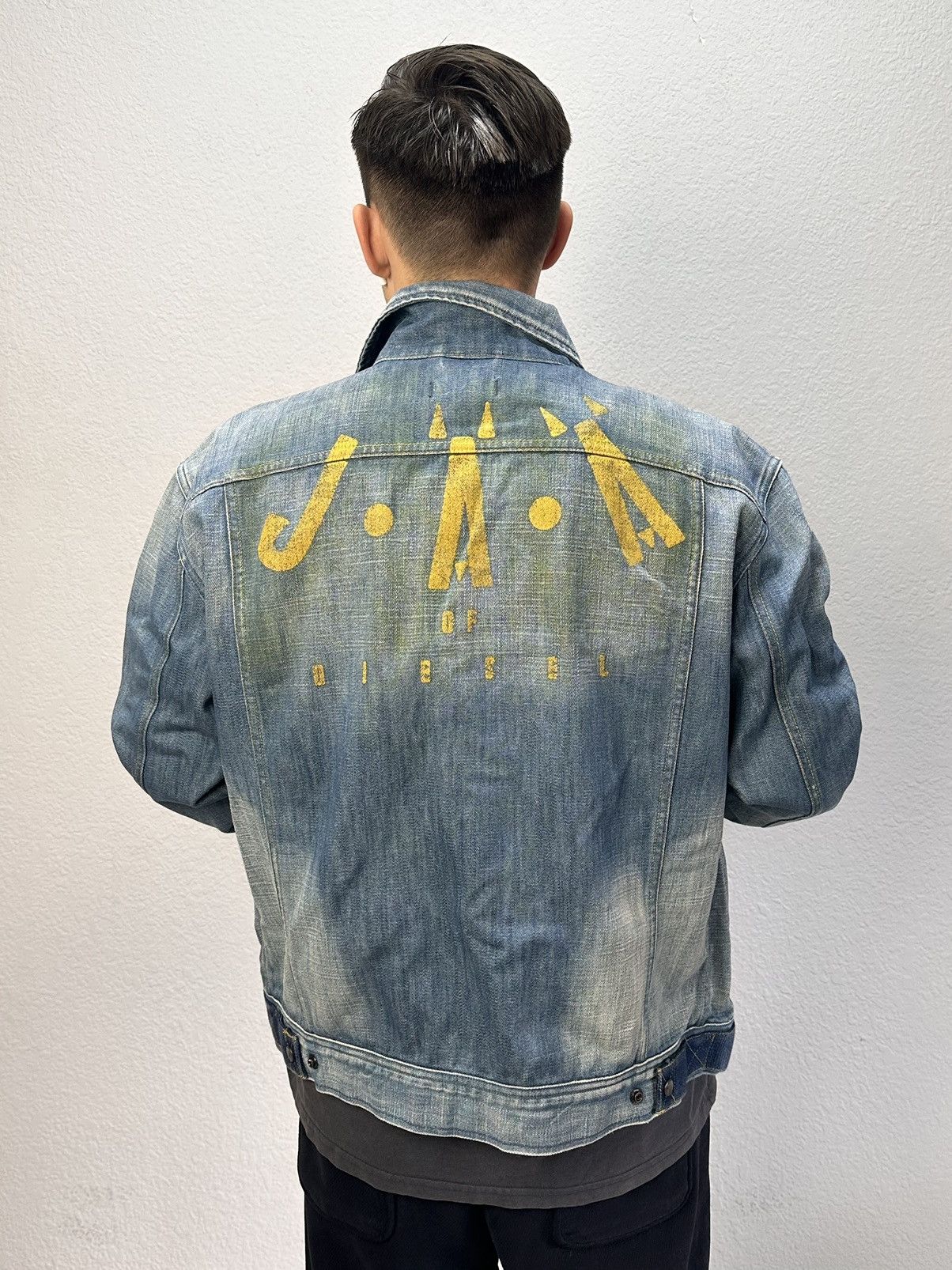 Diesel Denim Jacket Diesel Multipocket Leather Junya Watanabe Y2K Size US L / EU 52-54 / 3 - 1 Thumbnail