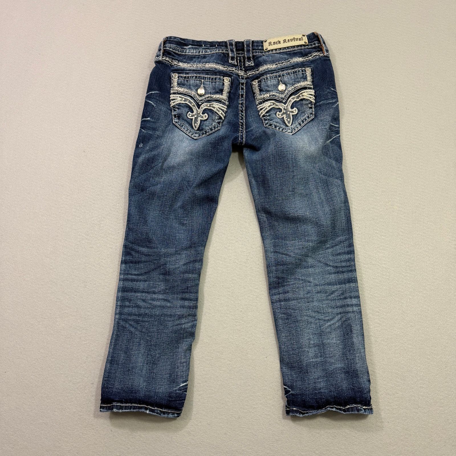 Rock Revival Rock Revival Ruella Easy Capri Jeans Womens 28 (Fits 28x25) Size 28" / US 6 / IT 42 - 9 Thumbnail