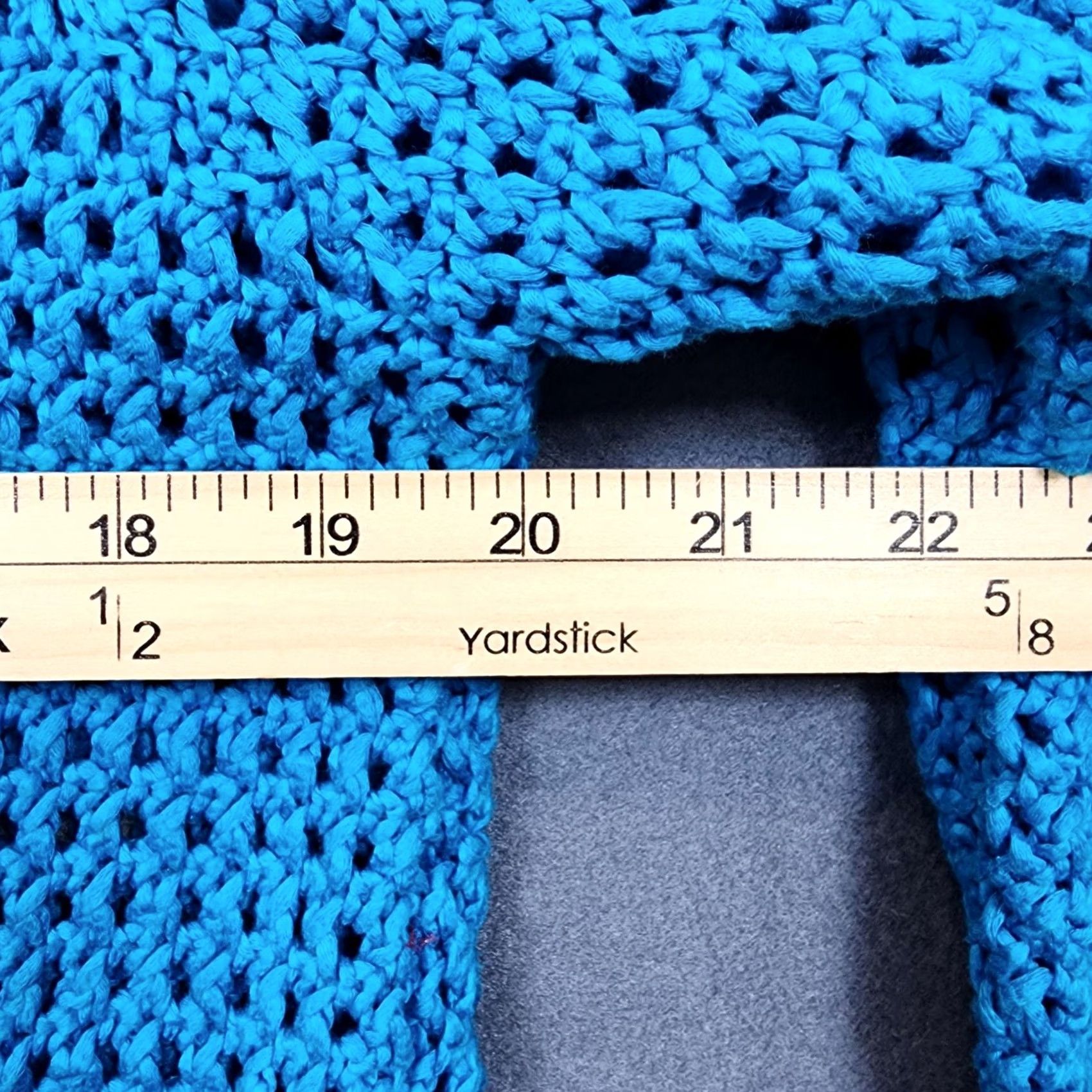 Ralph Lauren VINTAGE Ralph Lauren LRL Top 2X Handknit Blue 3/4 Sleeve Boho Cover Up Womens Size XXL / US 16-18 / IT 52-54 - 5 Thumbnail