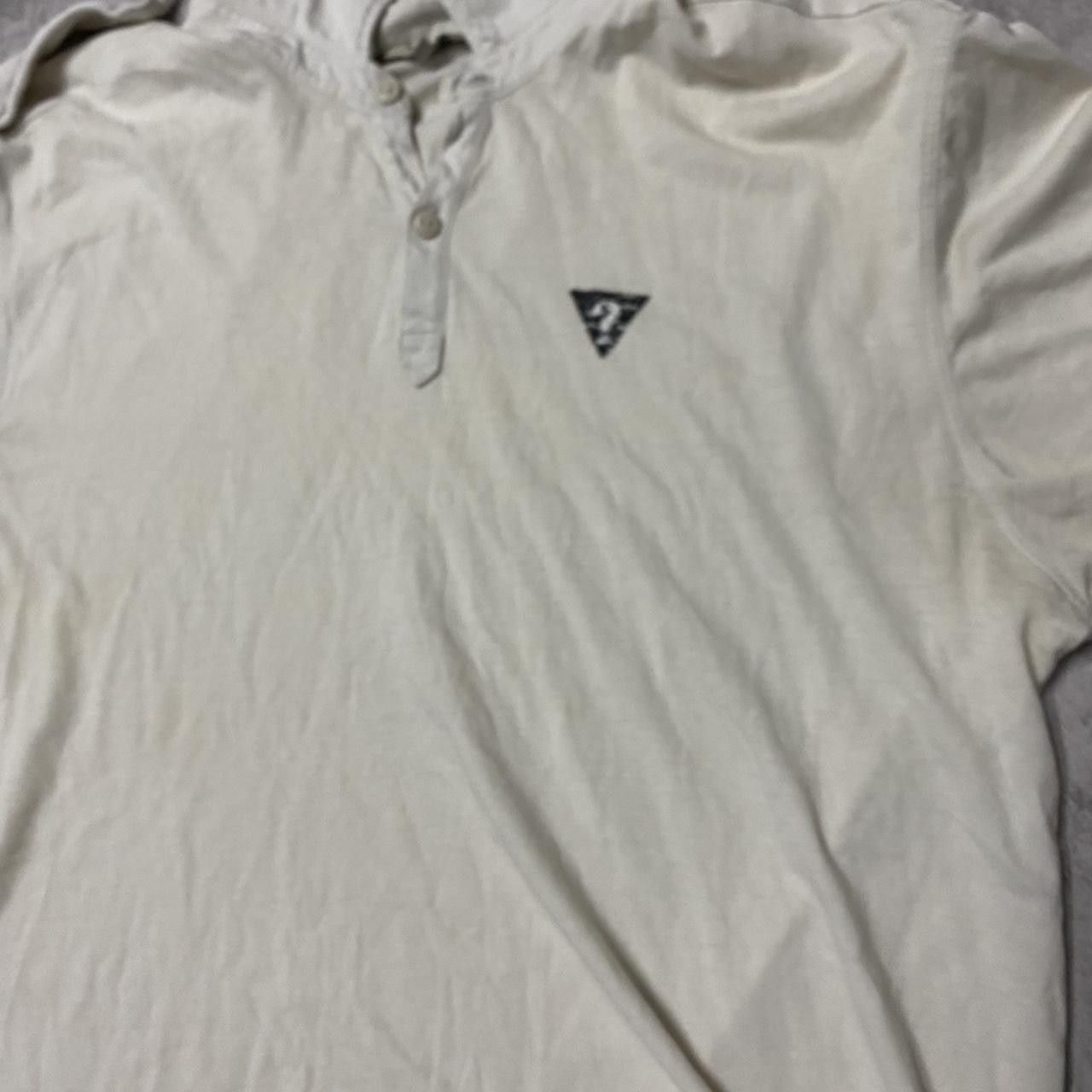 Guess White vintage polo shirt with a relaxed fit, Size US L / EU 52-54 / 3 - 3 Thumbnail