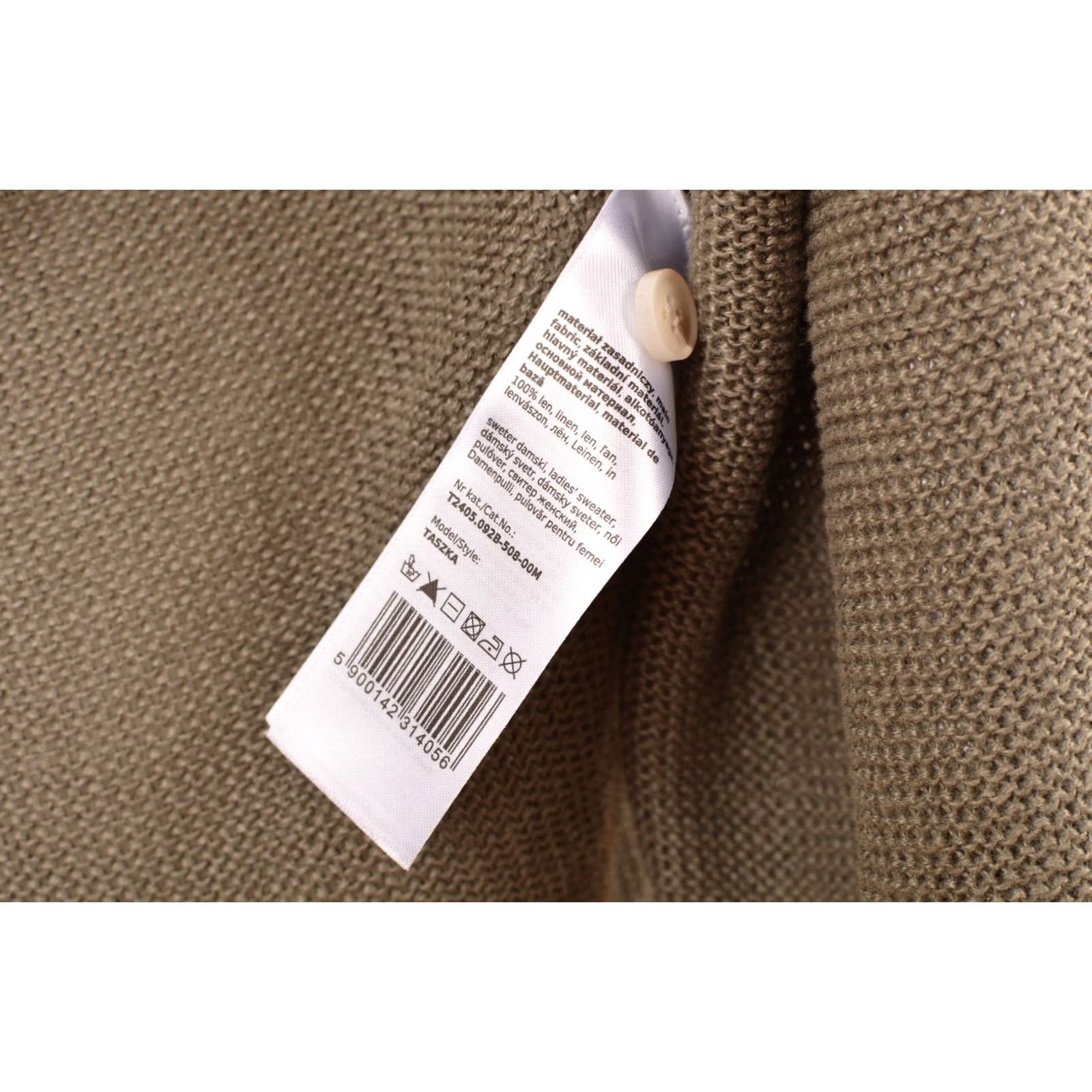 Vintage Tatuum Taszka Linen Jumper Sweater Green/Gray Size M Size M / US 6-8 / IT 42-44 - 7 Thumbnail