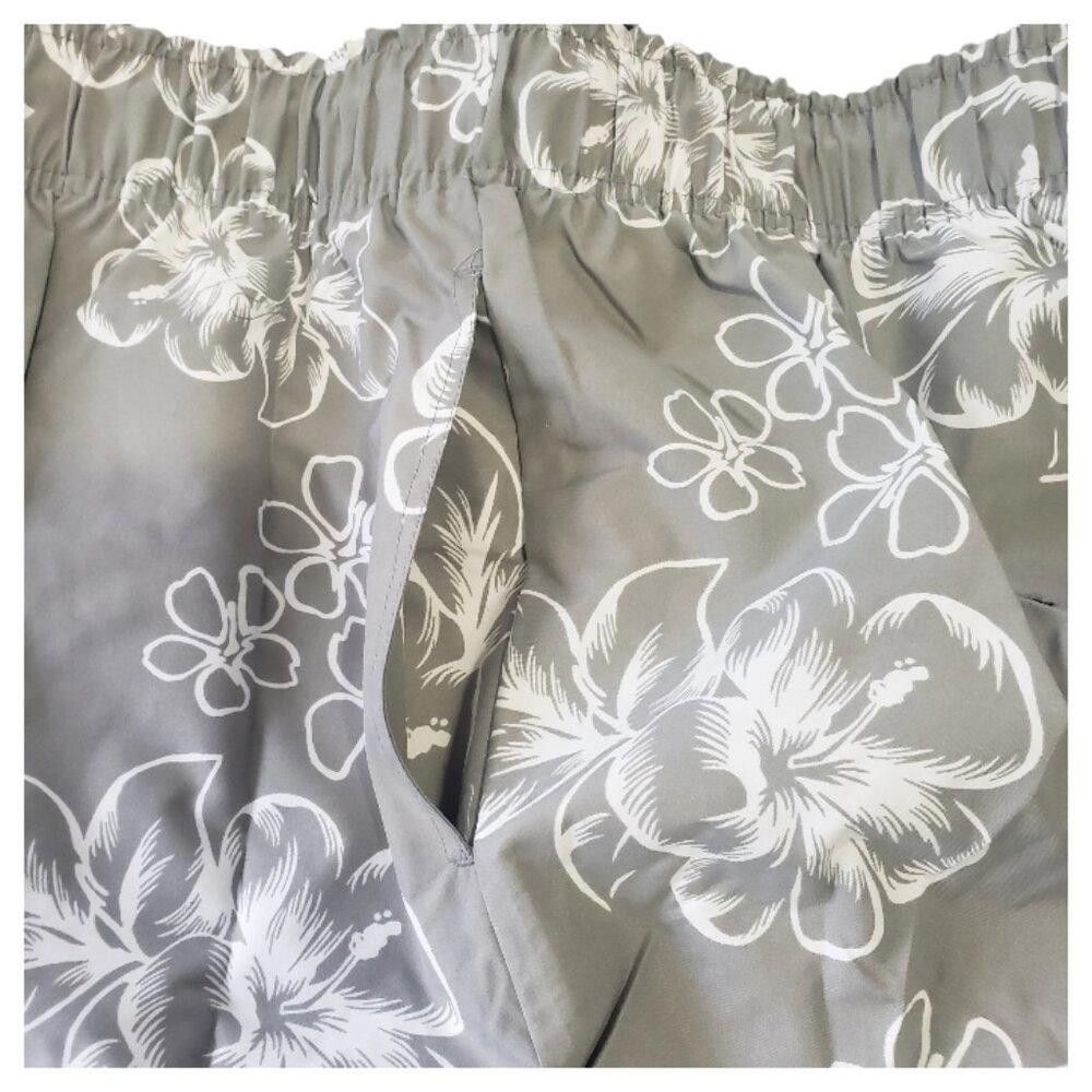 Designer CT1111 KS Island Hibiscus Print Swim Trunks 6XL Size US 44 / EU 60 - 2 Thumbnail