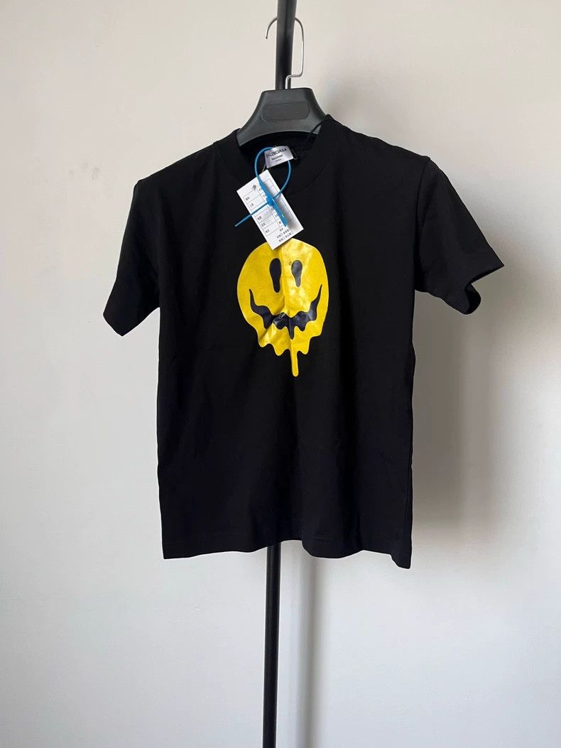 Balenciaga Balenciaga Yellow Smile Short Sleeve T-Shirt - dmc Size US S / EU 44-46 / 1 - 1 Thumbnail