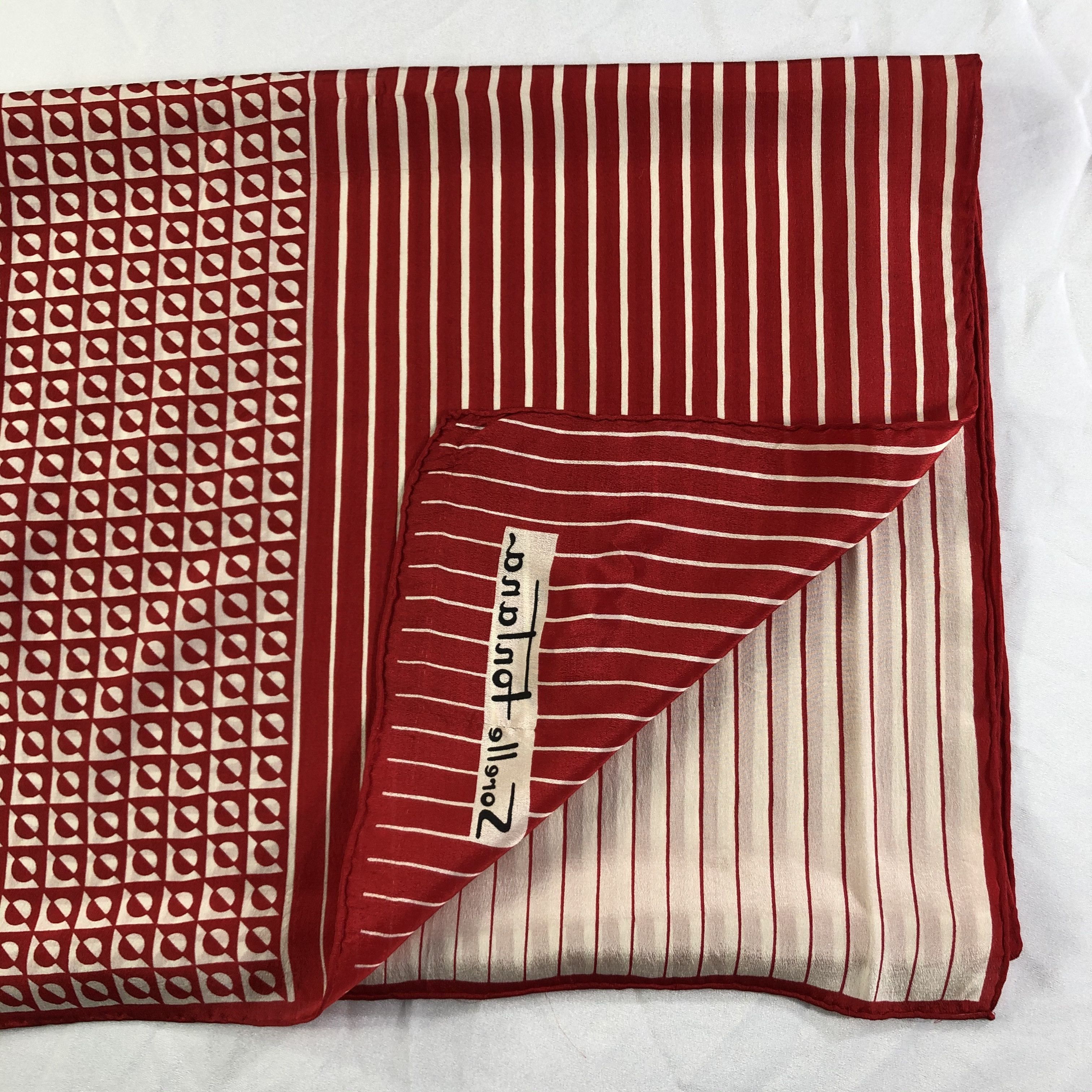 Vintage Vintage Sorelle Fontana Silk Scarf Size ONE SIZE - 4 Thumbnail