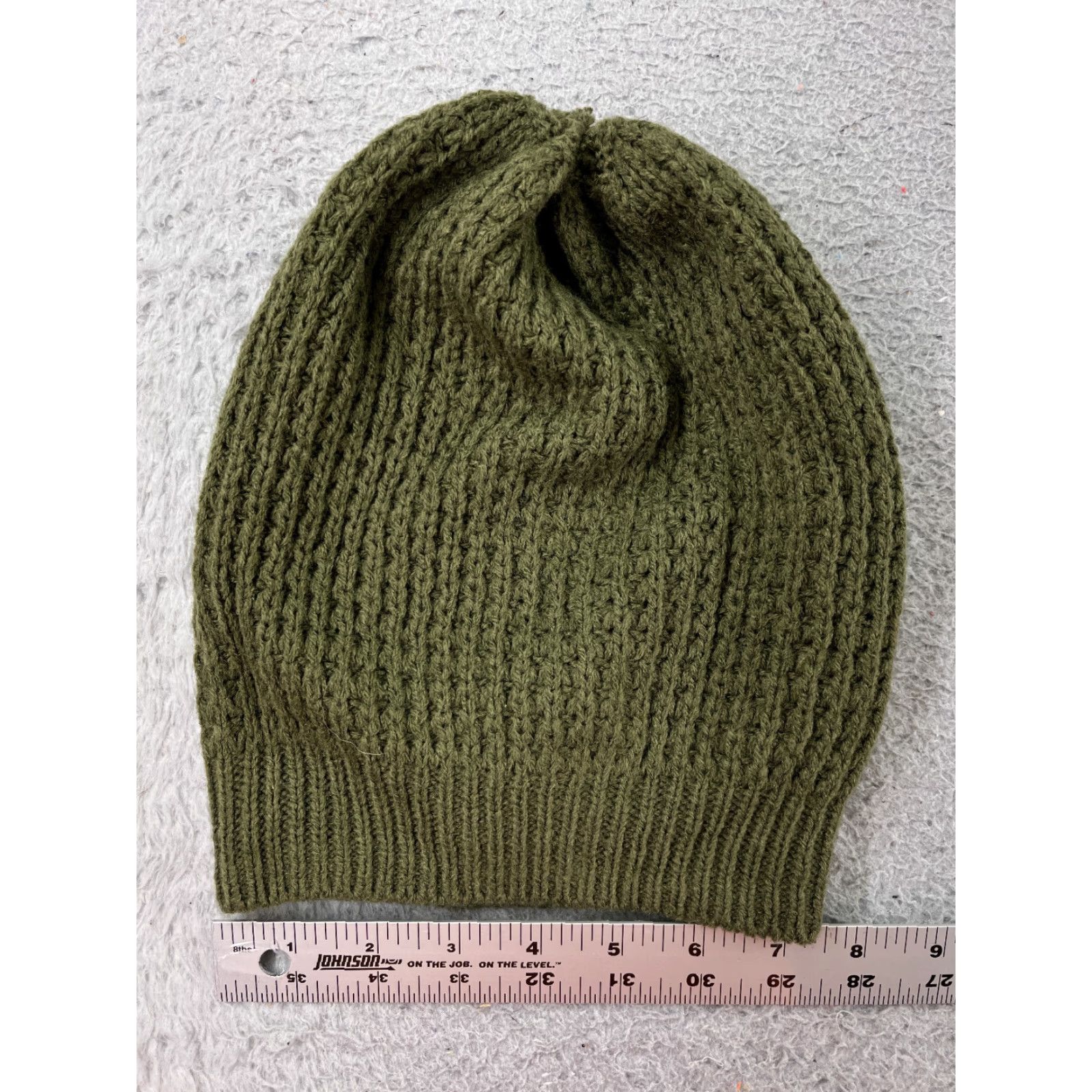 Vintage Target Beanie Knit Adult One Size Green 100% Acrylic Ski Hat Mens Beanie Winter Cap - Breathable Lightweight Knit Hat Size ONE SIZE - 3 Thumbnail