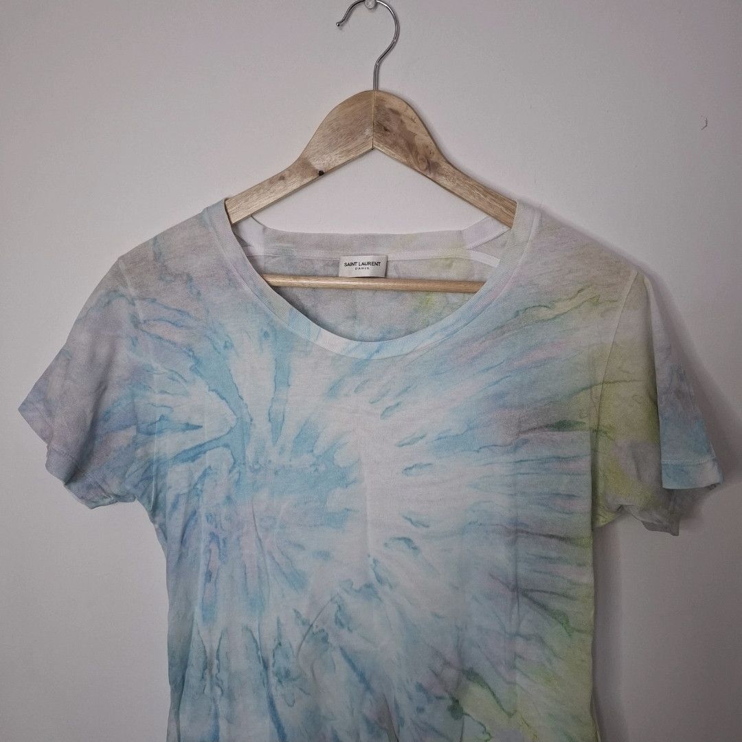 Saint Laurent Paris SAINT LAURENT Multicoloured Tie Dye Pullover Cotton T Shirt Size S / US 4 / IT 40 - 3 Thumbnail