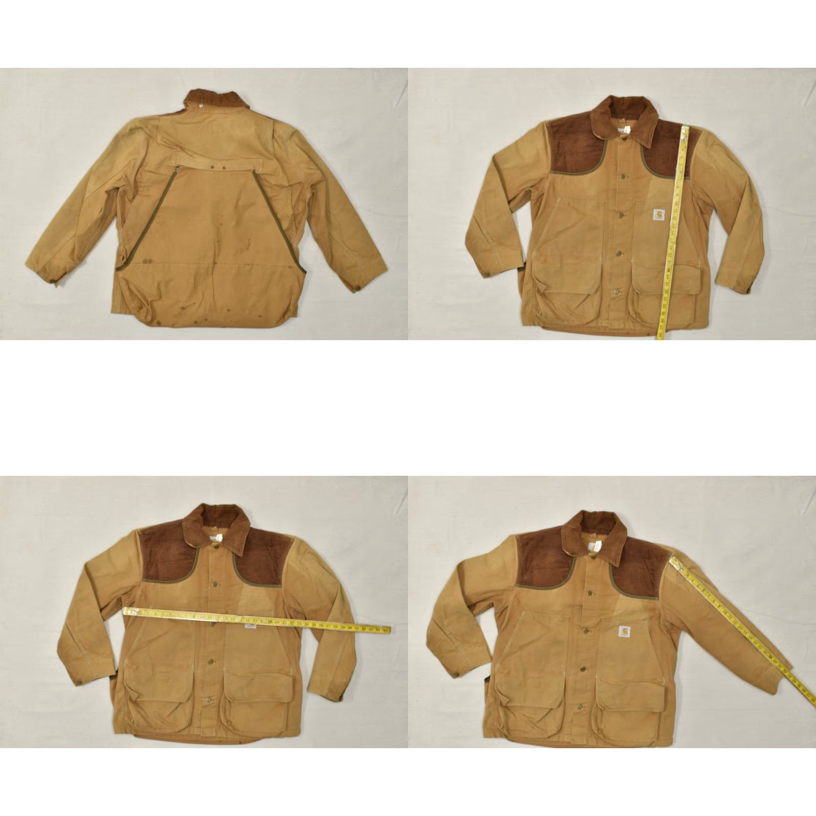 Carhartt VINTAGE Carhartt Field Jacket Jacket Regular XL Brown Canvas Duck Hunting Corduroy Logo Men MU256 CU256 J97 Size US XL / EU 56 / 4 - 8 Thumbnail
