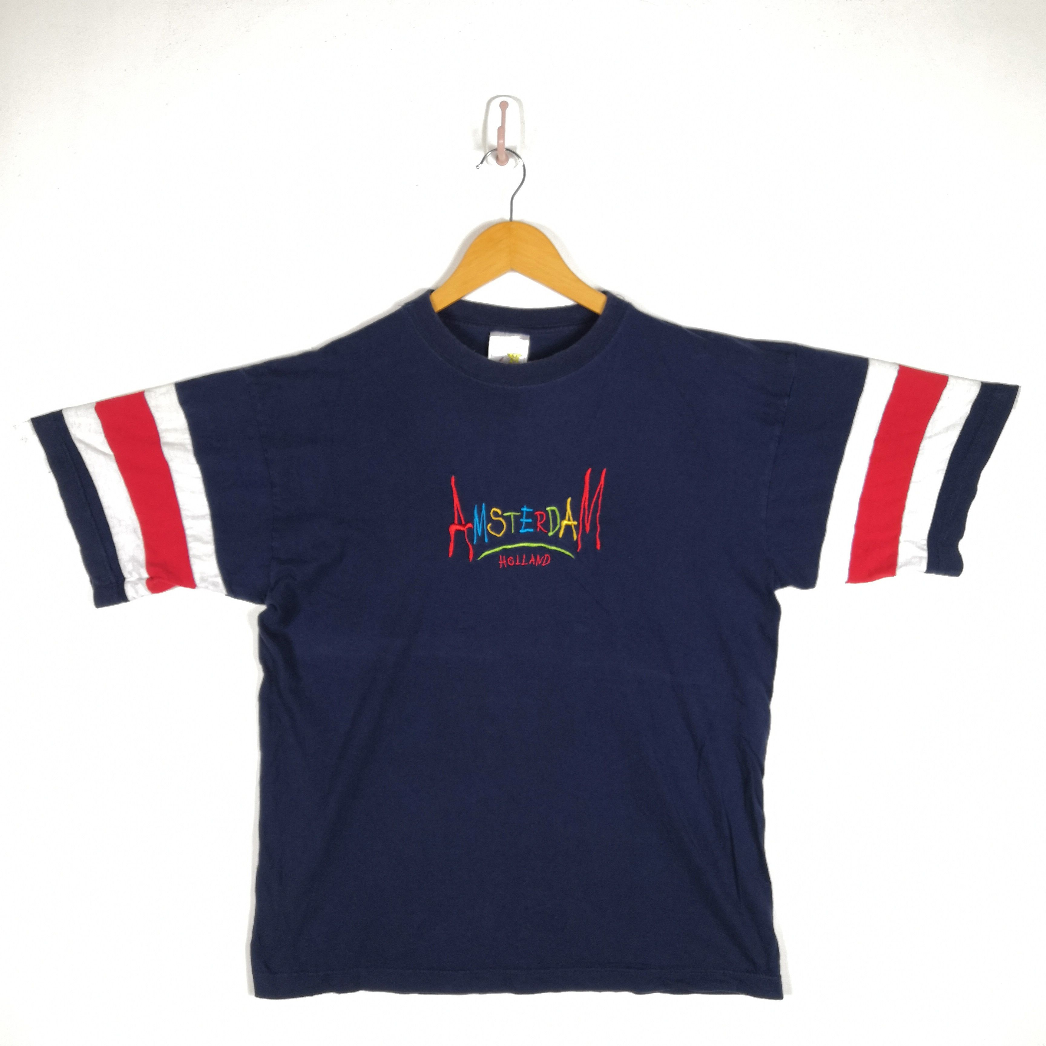 Other Vintage 90s Amsterdam Holland T-Shirt Embroidery Novelty Tee Size US L / EU 52-54 / 3 - 1 Thumbnail