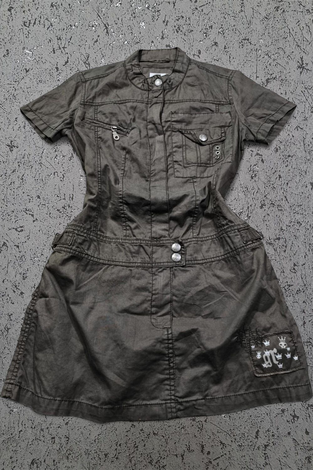 If Six Was Nine grunge mini dress punk military if six was nine lgb style Size S / US 4 / IT 40 - 1 Thumbnail