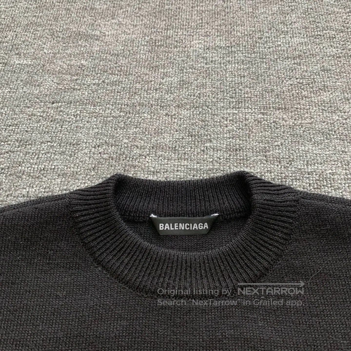 Balenciaga Balenciaga Multi-Language Black Sweater XS. Size US XS / EU 42 / 0 - 5 Thumbnail