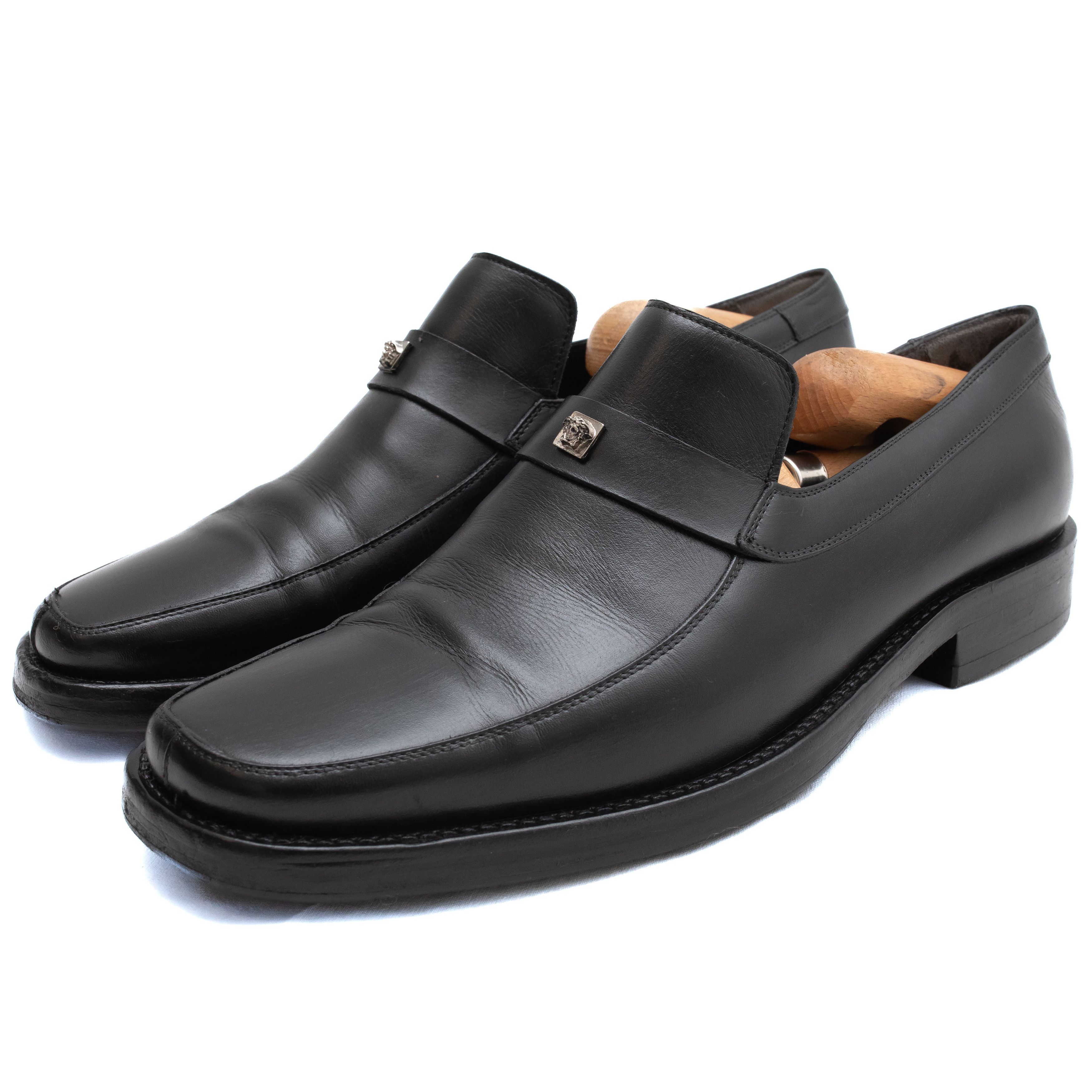 Versace GIANNI VERSACE Vintage Medusla Logo Penny Loafers Size US 8.5 / EU 41-42 - 1 Thumbnail