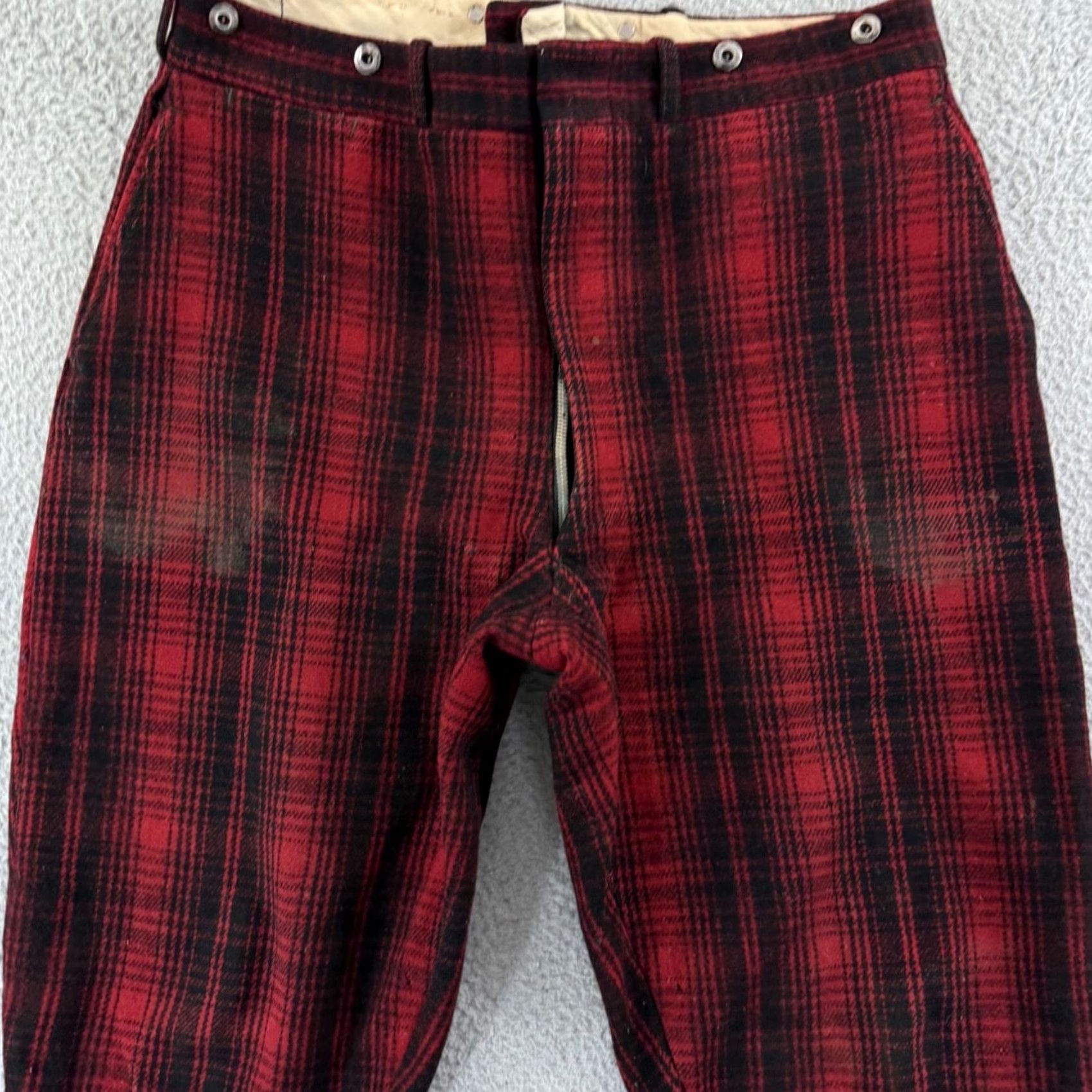 Vintage VINTAGE Woolrich Pants Mens 36x27 Buffalo Plaid Wool 50s Hunting Heavy Outdoor Size US 36 / EU 52 - 3 Thumbnail