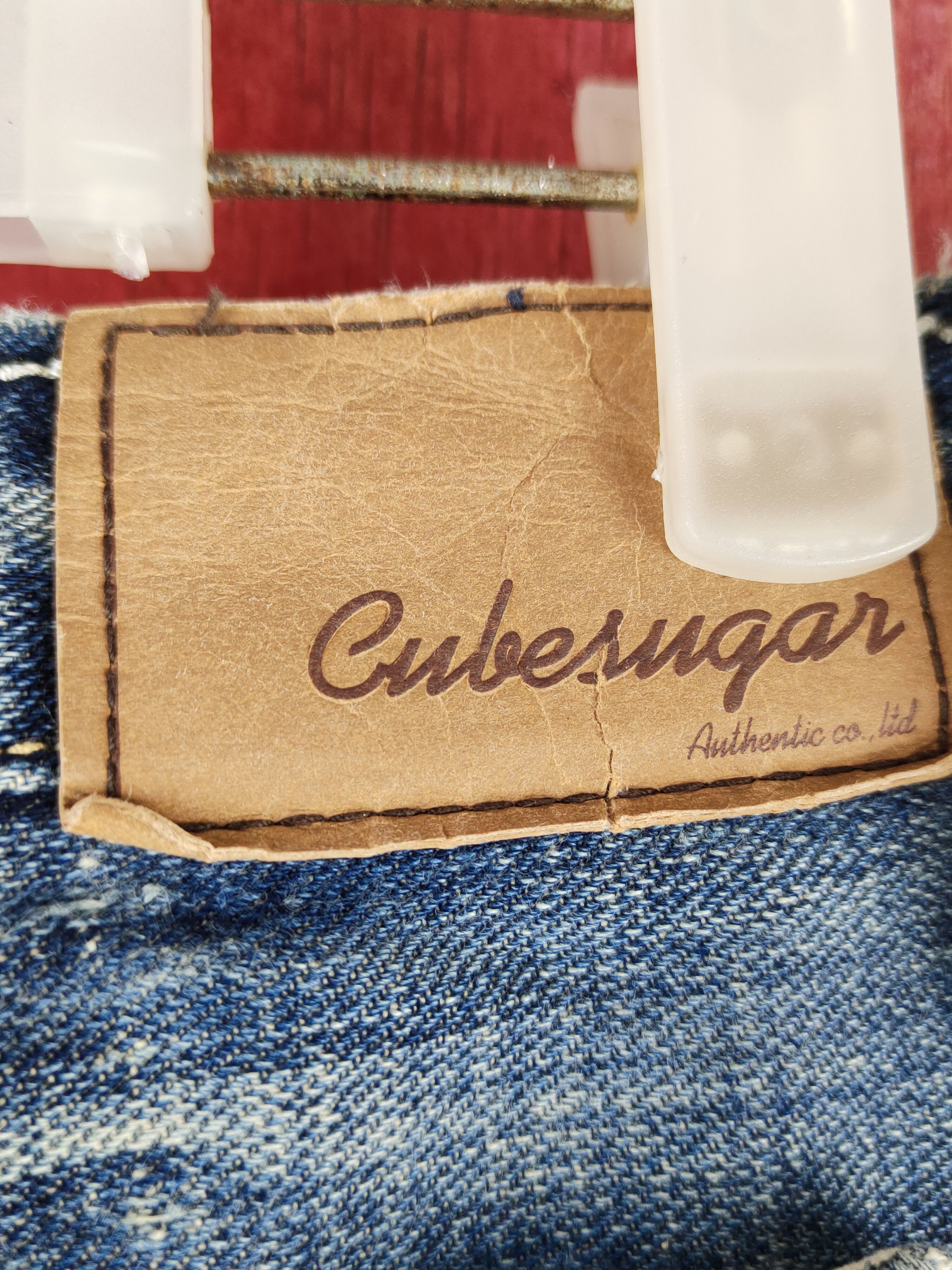 Japanese Brand DL Cubesugar Blue Faded Multipocket Denim jeans pants #S1478 Size US 31 - 4 Thumbnail