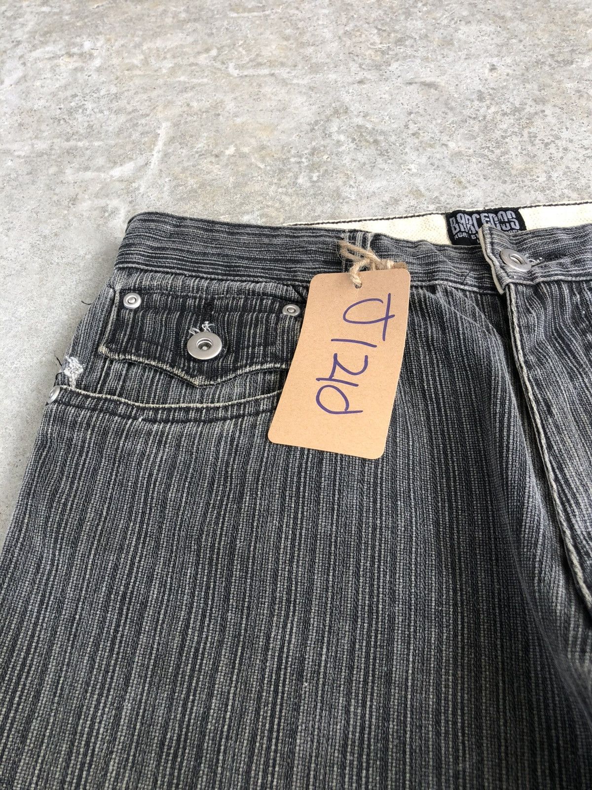 If Six Was Nine Japanese Barcedos Flared Jeans Distressed Denim Hickory Size US 30 / EU 46 - 13 Thumbnail