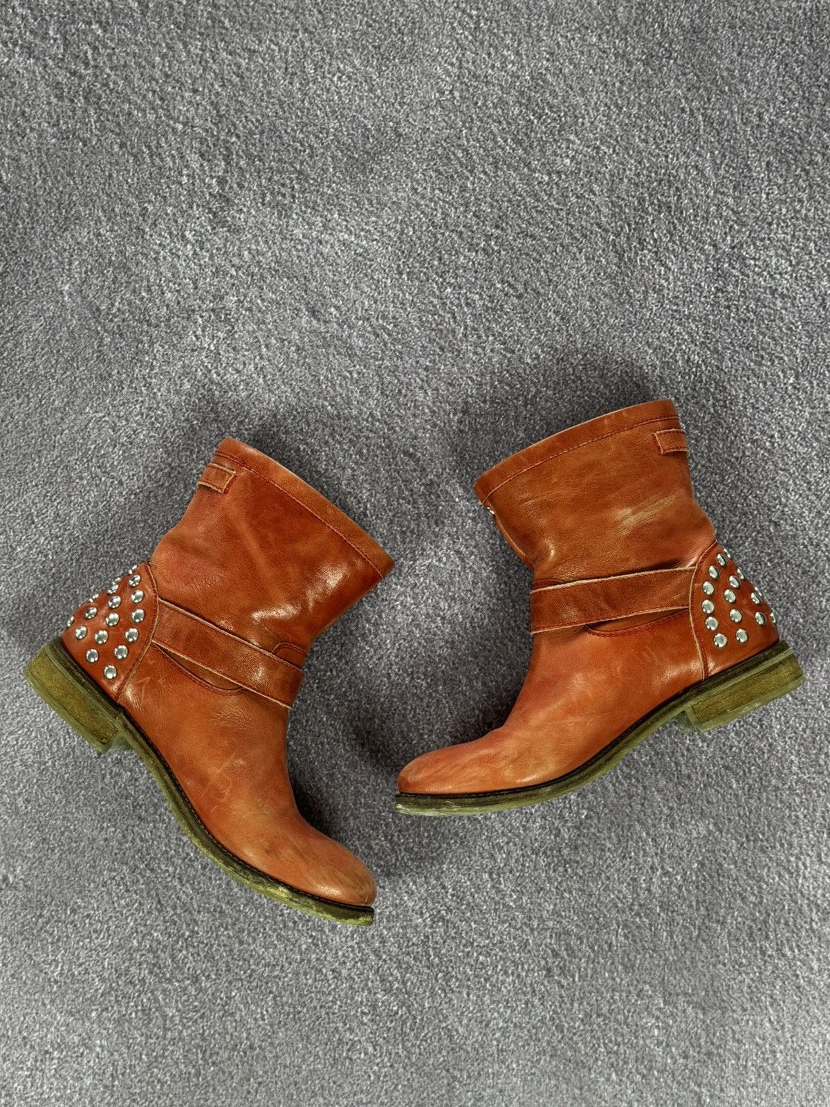 Japanese Brand Y2K Studded Punk Vibes Ankle Biker Boots Size US 10 / IT 40 - 6 Thumbnail