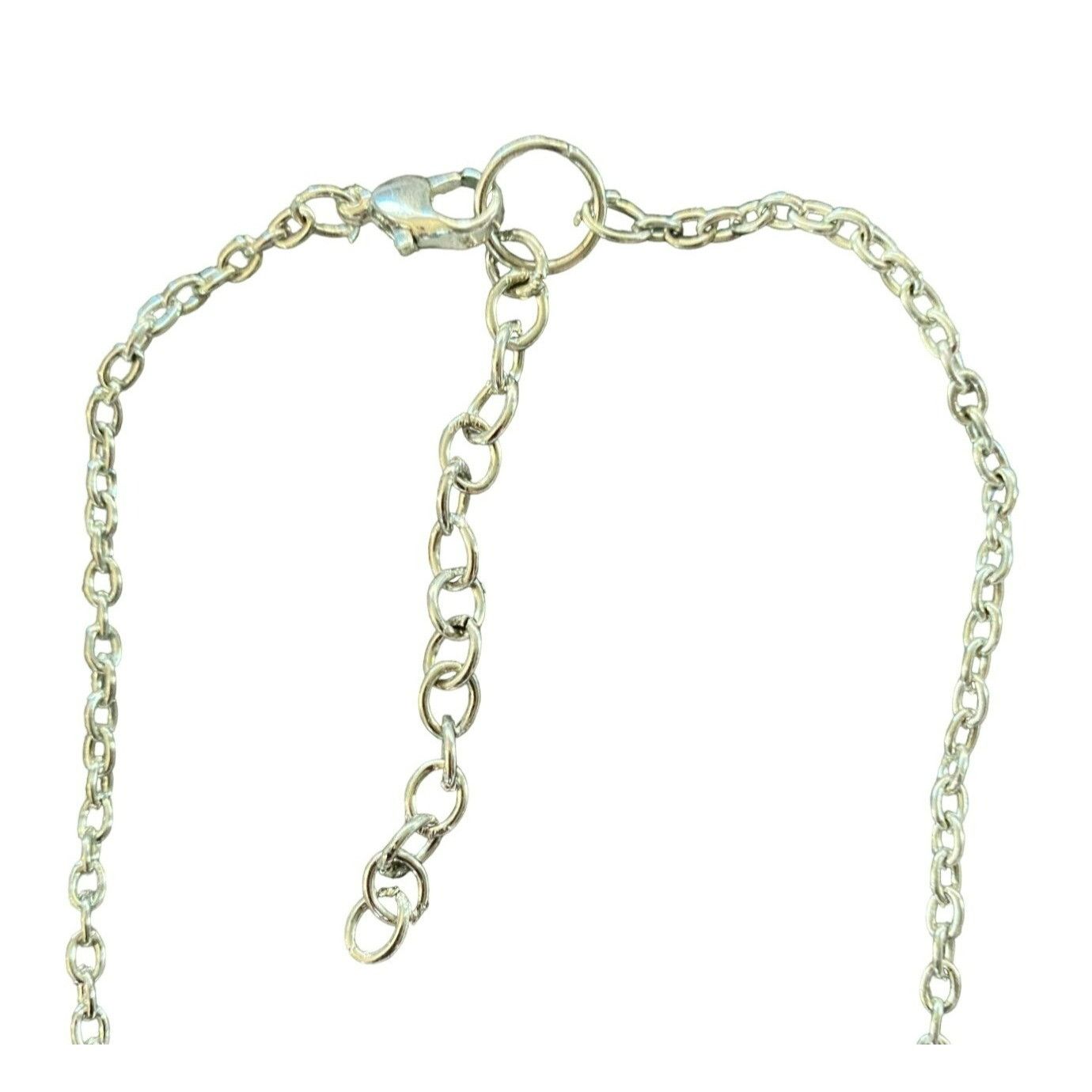 Other Rough Quartz Crystal & Hammered Metal Pendant Necklace 30" L Size ONE SIZE - 5 Thumbnail