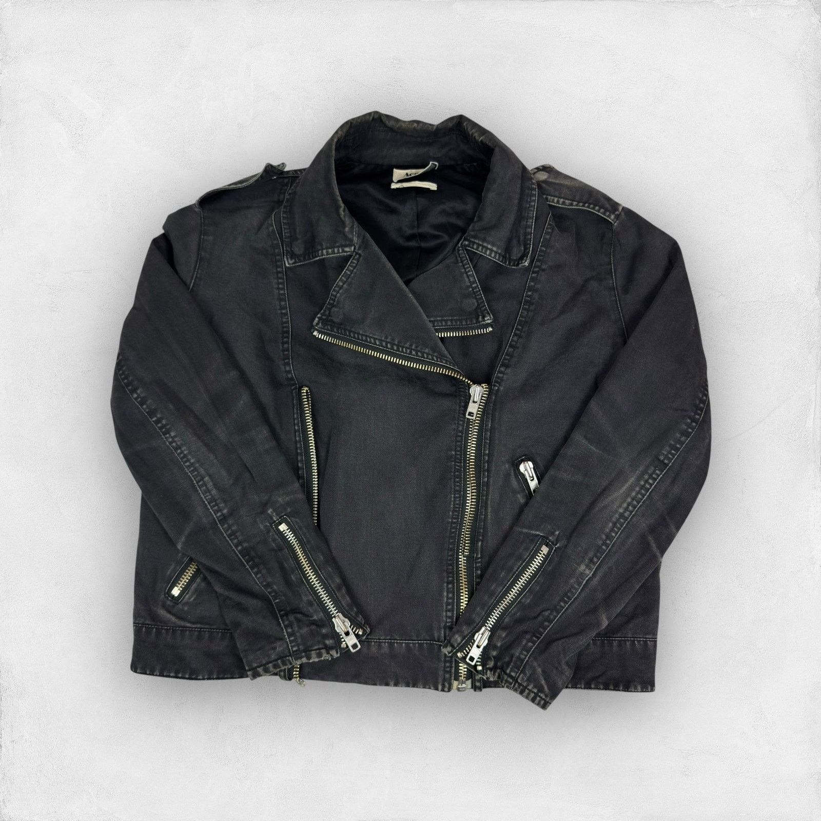 Acne Studios Acne Studios Women's Notch Lapel Asymmetric Zip Jacket 38 Size XS / US 0-2 / IT 36-38 - 1 Thumbnail