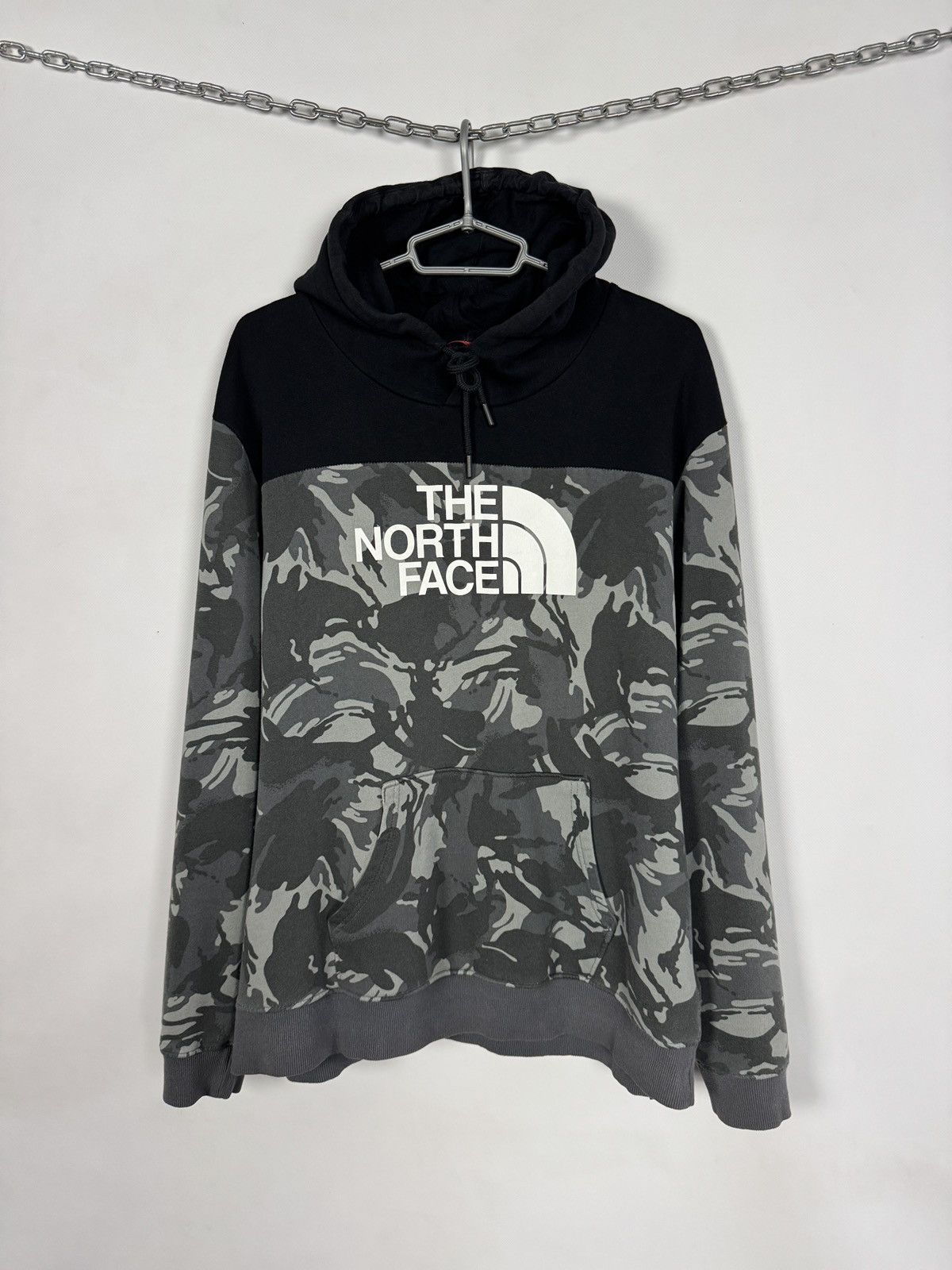 The North Face Men’s The North Face Hoodie Big Logo Black Camo Outdoor XL Size US XL / EU 56 / 4 - 1 Thumbnail