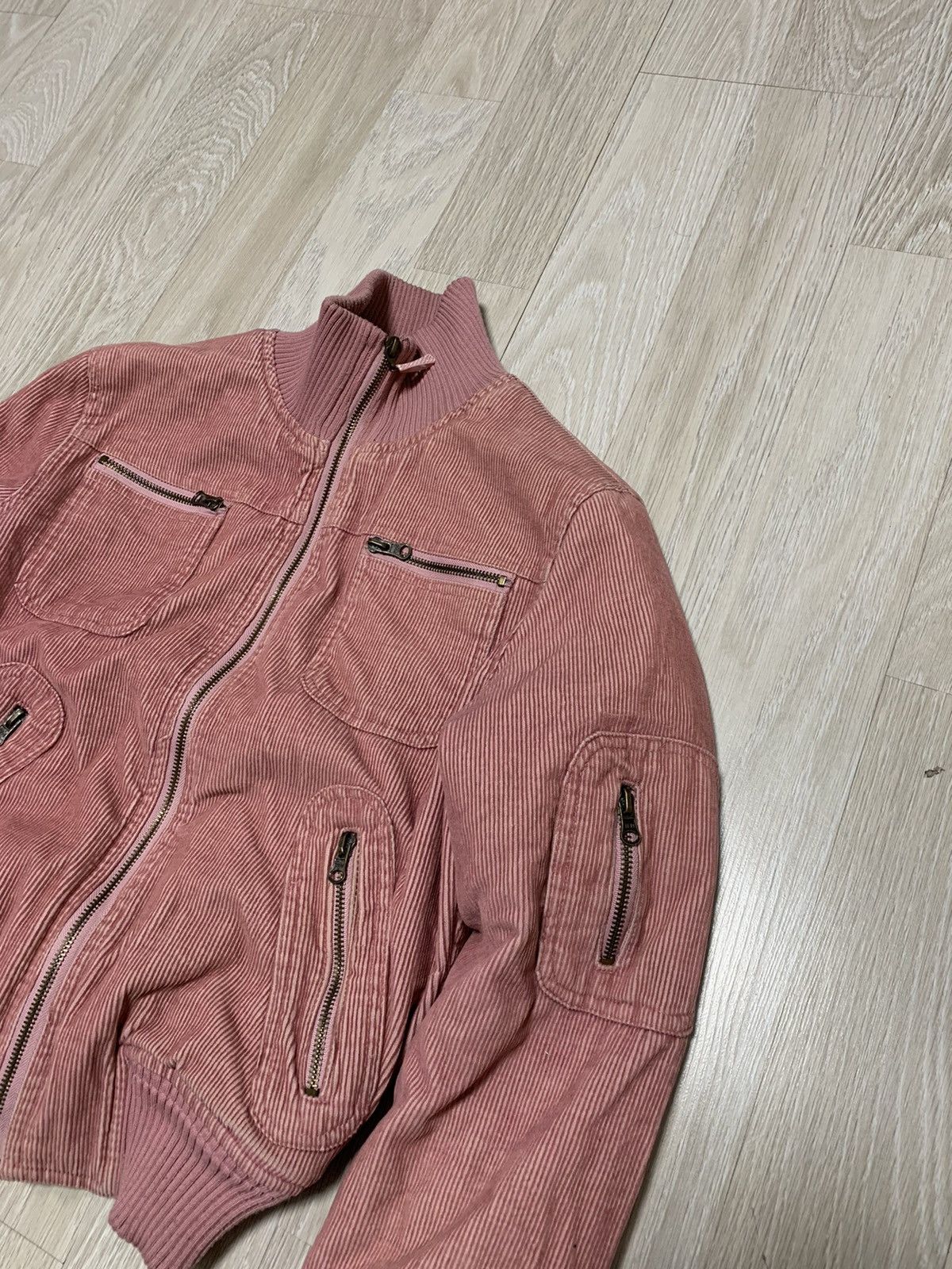 If Six Was Nine × Vintage Avantgarde velvet faded bomber jacket , archive , y2k style Size XS / US 0-2 / IT 36-38 - 5 Thumbnail