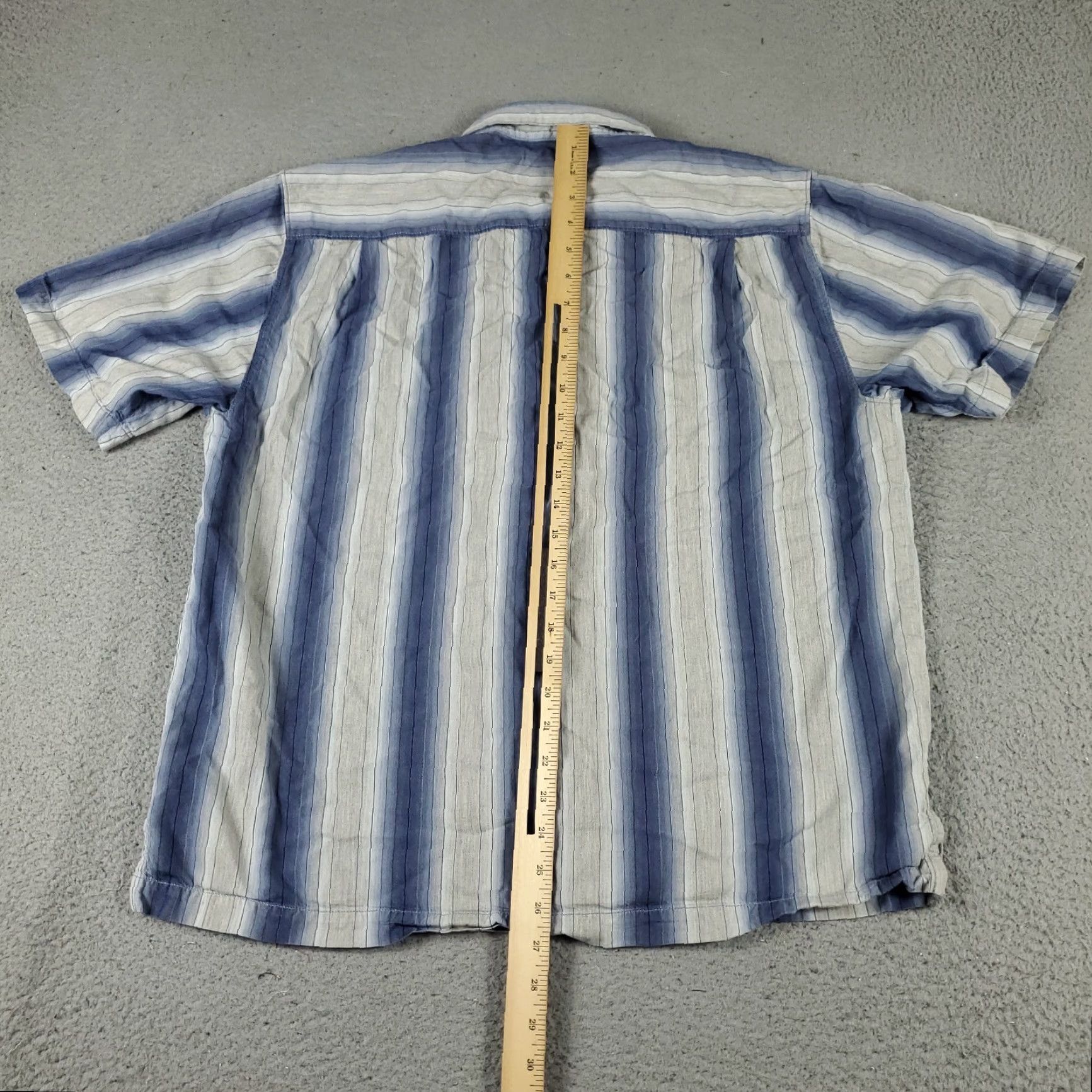 Tommy Bahama Tommy Bahama Shirt Mens Large Blue Striped Silk Cotton Hawaiian Button-Up Shirt - Blue Aloha Beach Classic Mens L Size US L / EU 52-54 / 3 - 3 Thumbnail