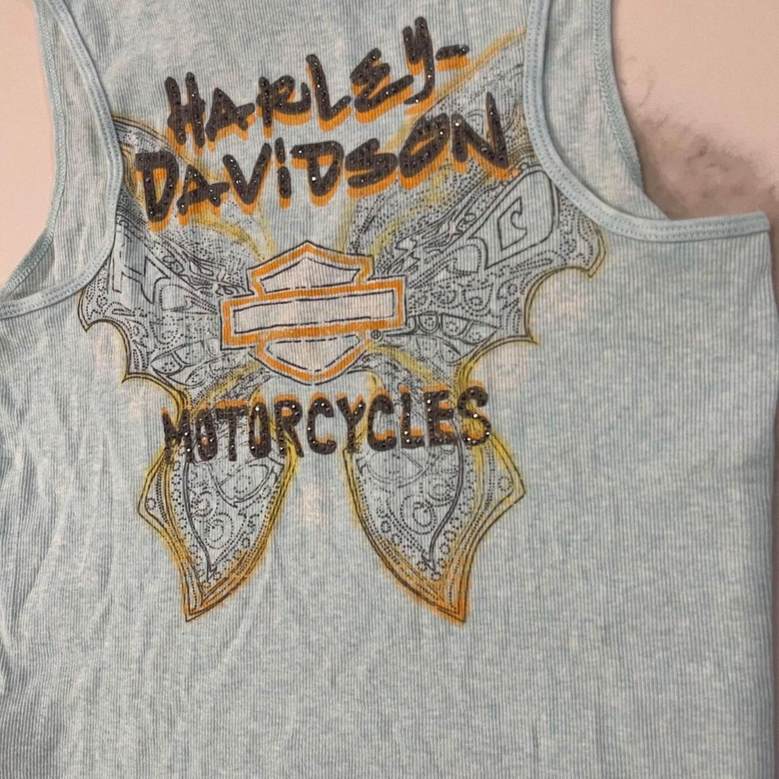 Harley Davidson Vintage Harley Davidson y2k Butterfly Sequin TankTop Women M Size M / US 6-8 / IT 42-44 - 5 Thumbnail