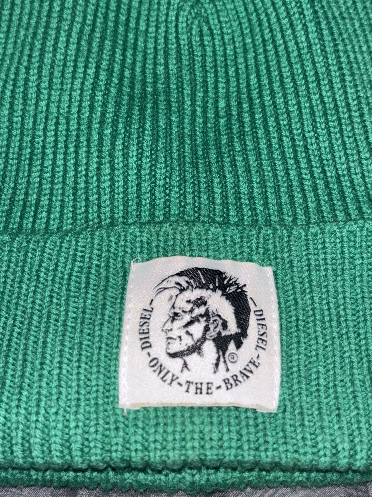 Diesel DIESEL “Only The Brave” Green Beanie 🧑🏾‍🎤 Size ONE SIZE - 2 Thumbnail