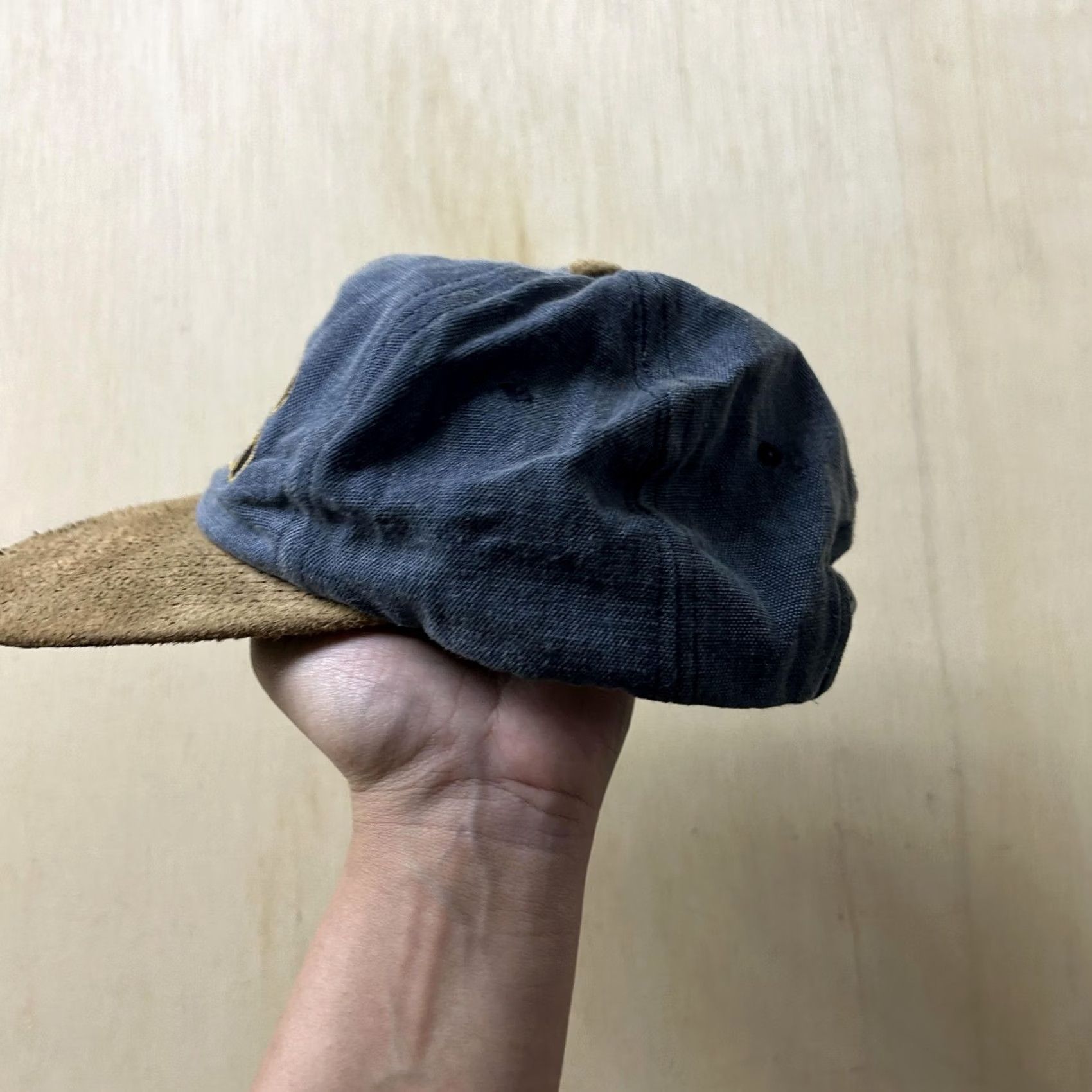 Vintage VINTAGE CS Gear Hat Cap Snap Back Mens One Size Blue Suede Brim Script Size ONE SIZE - 4 Thumbnail