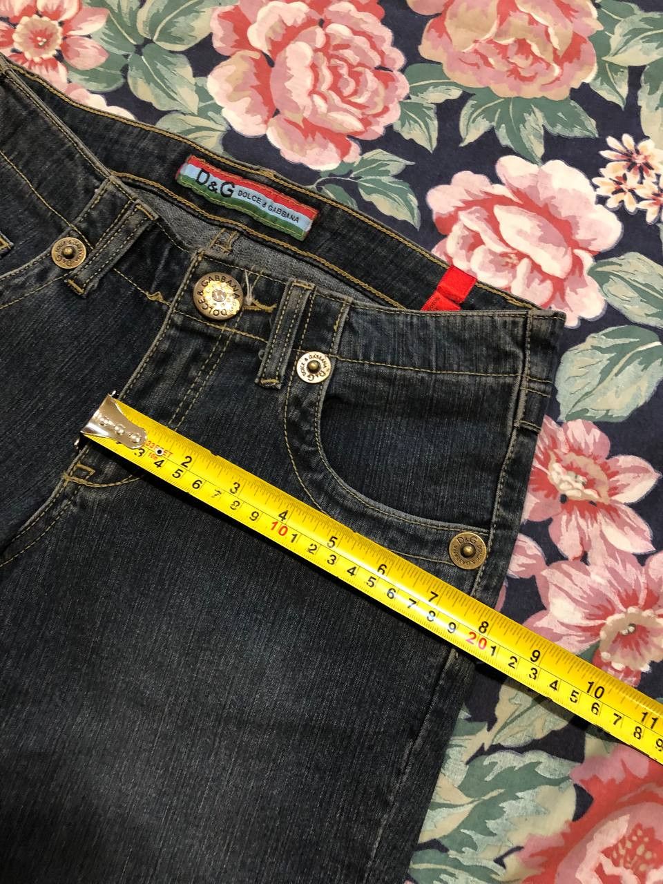 Dolce & Gabbana blue jeans Vintage Y2K Dolce&Gabbana luxury Denim pants Size 29" - 15 Thumbnail