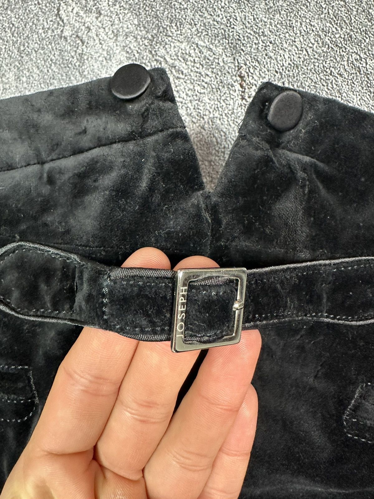 Joseph Joseph velvet pants Women’s Black Velour Luxury Size 28" / US 6 / IT 42 - 19 Thumbnail