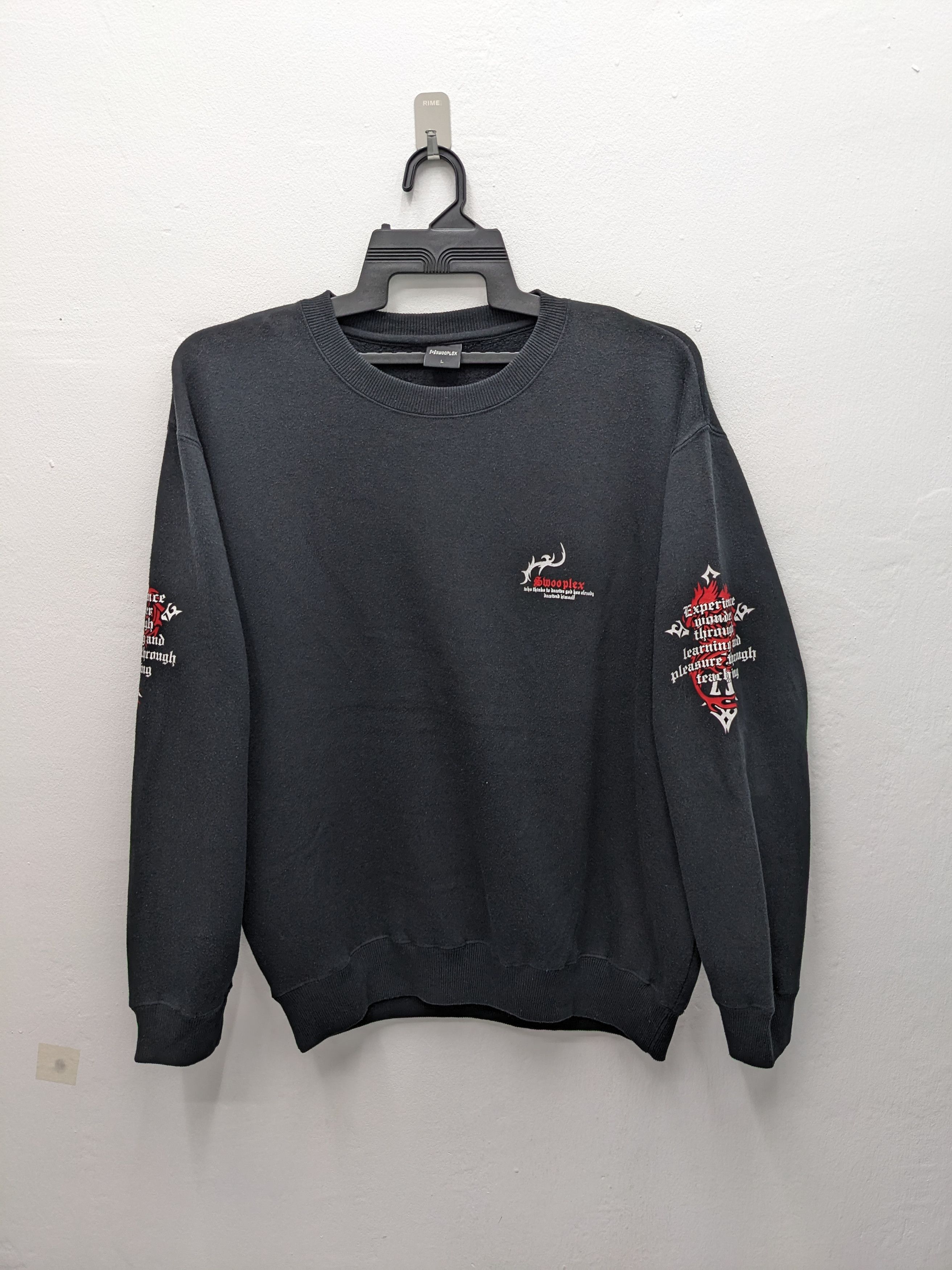 Japanese Brand Vintage SWOOPLEX Gothic ELLMENTS II Tattoo Tribal Graphic Size US L / EU 52-54 / 3 - 6 Thumbnail
