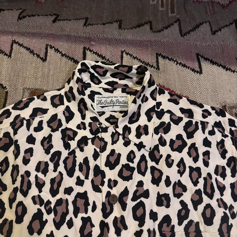 Wacko Maria Wacko maria Leopard Print Long Sleeve Shirt Size US M / EU 48-50 / 2 - 2 Thumbnail