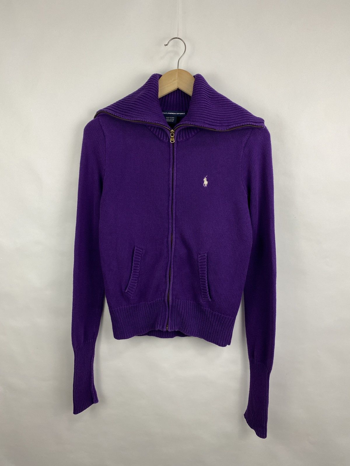 Ralph Lauren 🇺🇸 Vintage 90s Avant Garde Ralph Lauren Zip Sweater Y2K Size L / US 10 / IT 46 - 4 Thumbnail